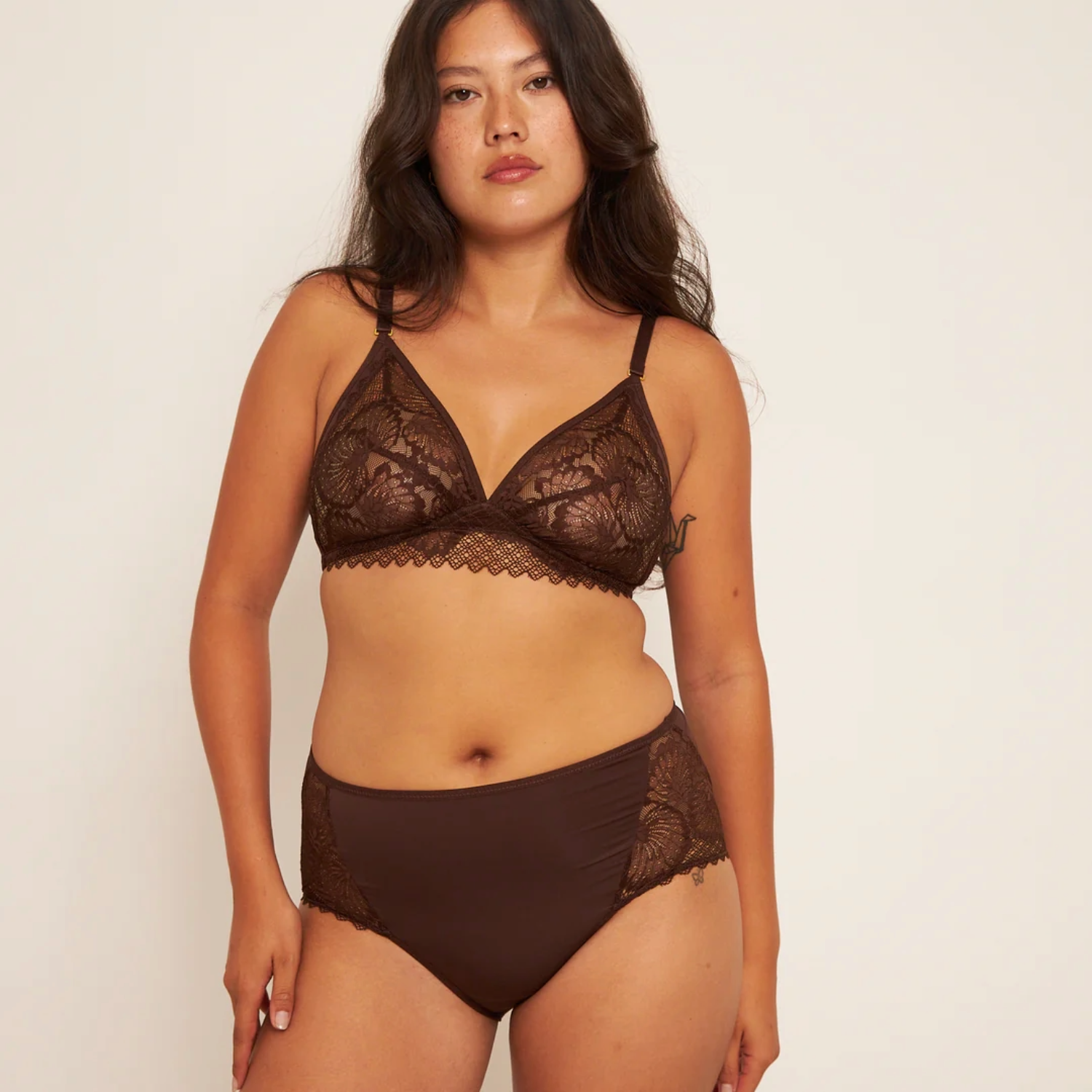 Ohen's sable bralette and briefs.