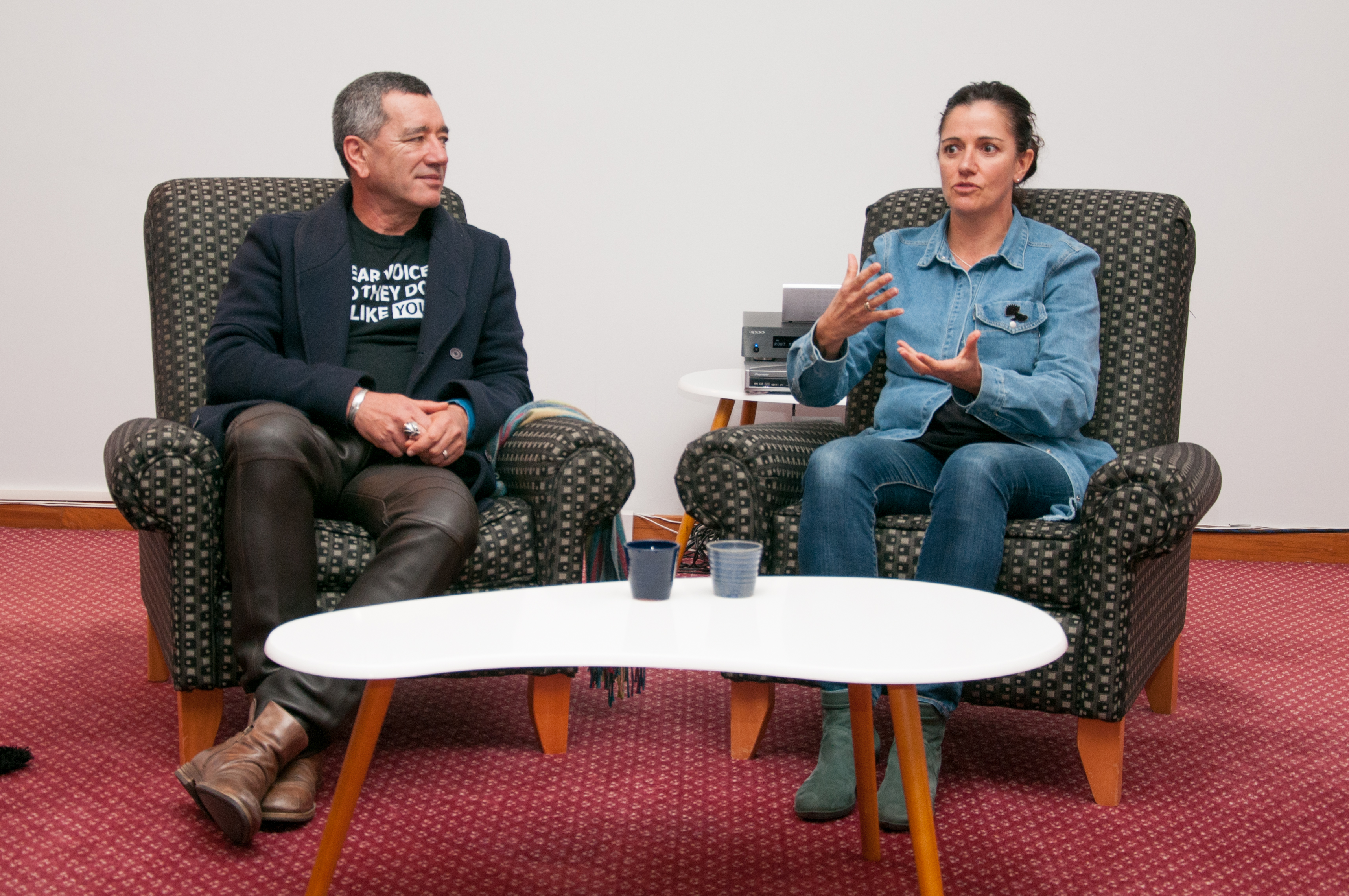 Film makers Tainui Stephens and Libby Hakaraia. Photo / Lewis Gardiner