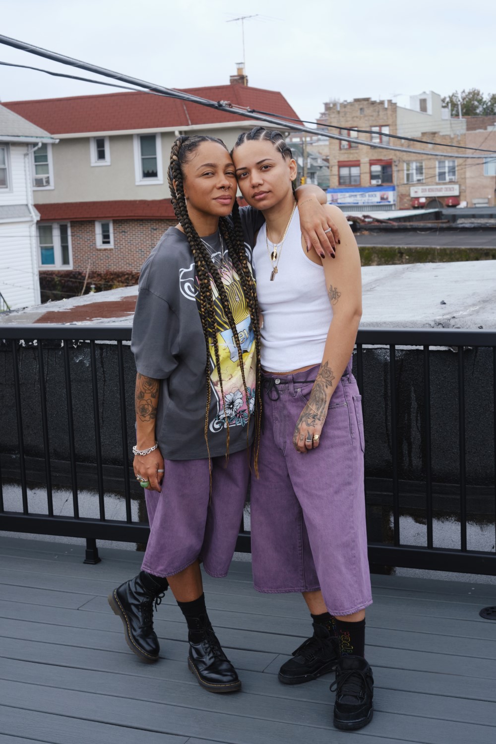 Cake and Britt, co-founders of New York-based creative collective Girls Only, are two of the stars of Levi's 2023 Pride campaign. Photo / Liam Woods
