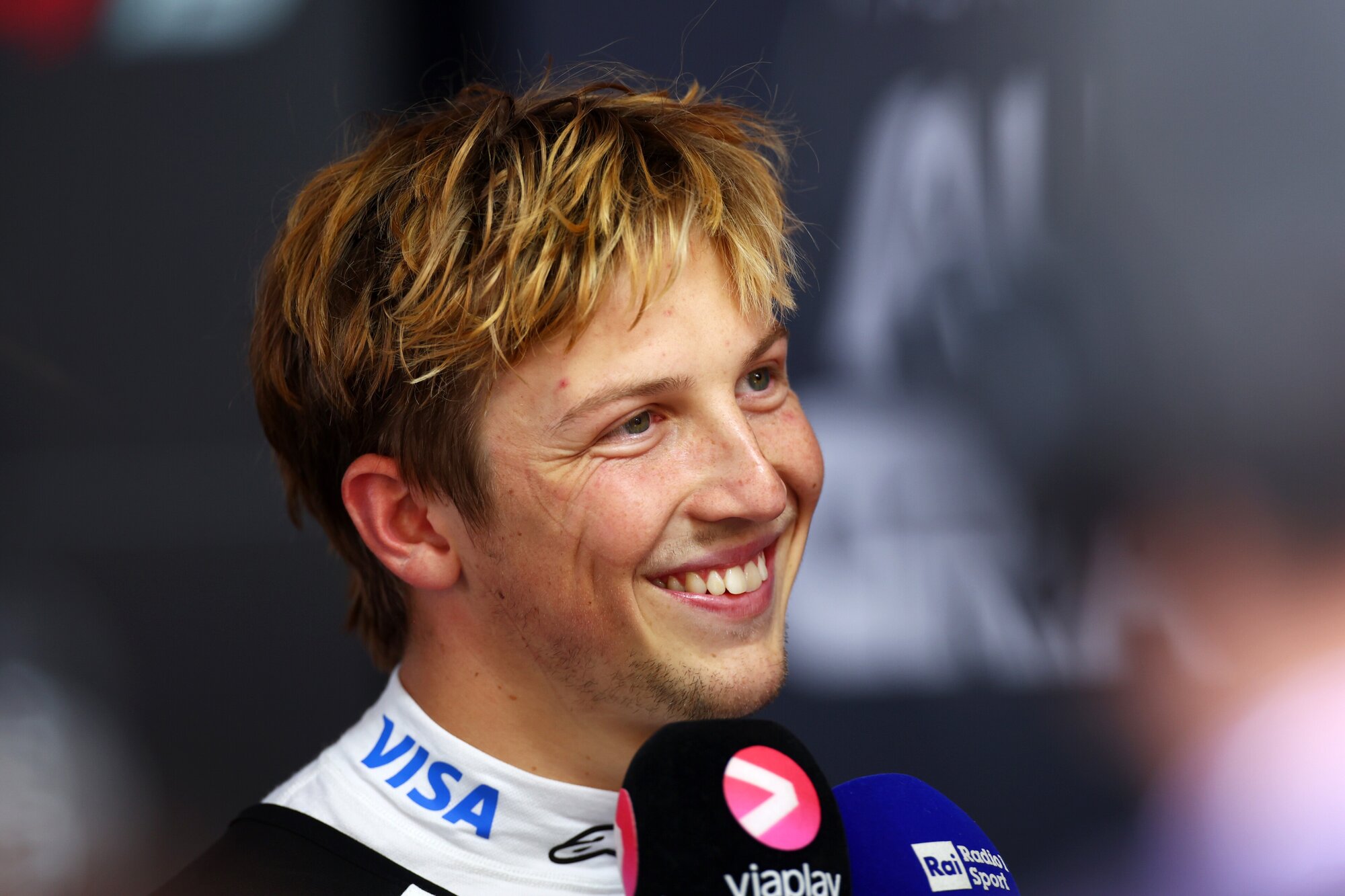 Liam Lawson: 'I'm very, very happy.' Photo / Red Bull