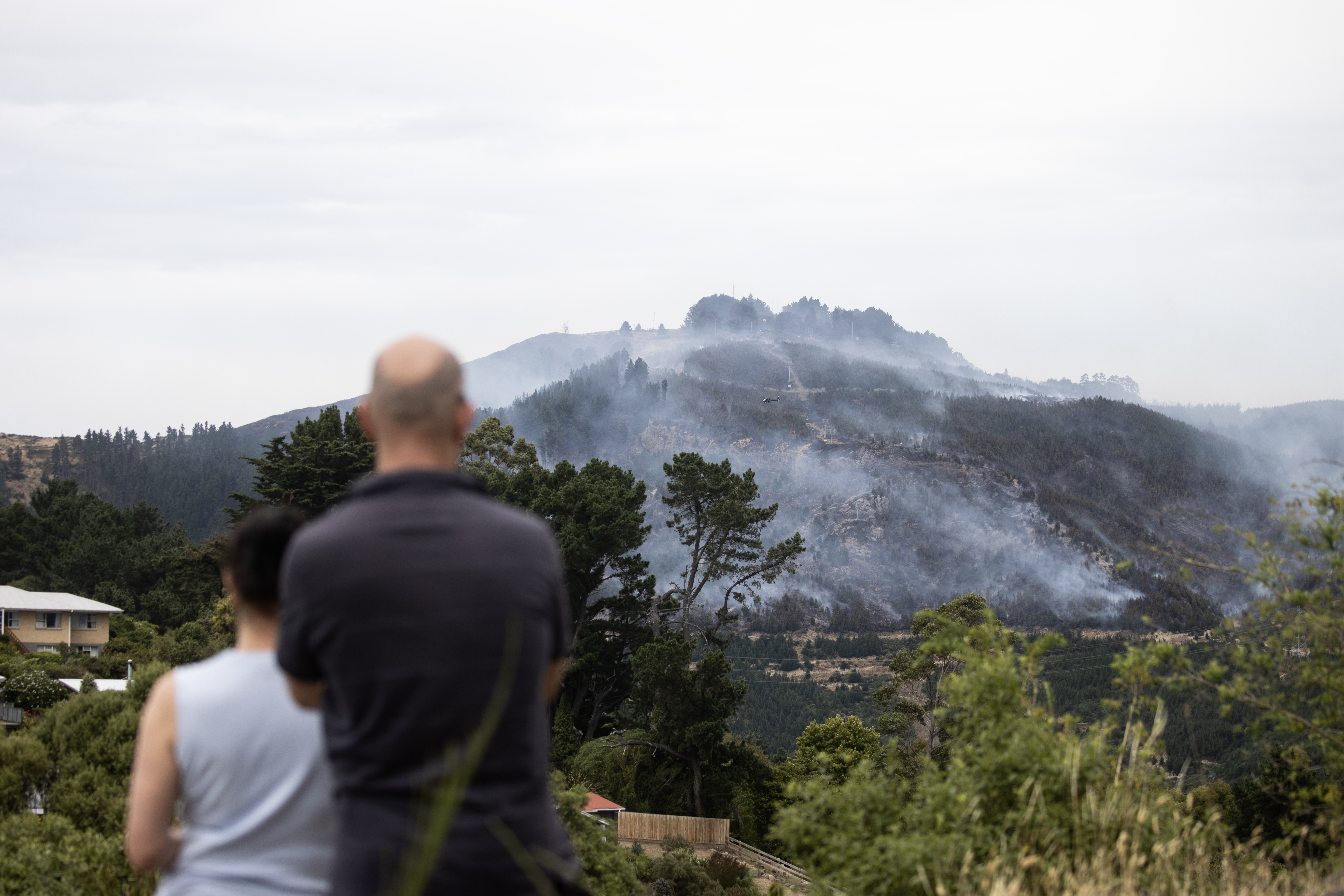 The National Public Health Service issued a warning about the smoke and the harm it could cause residents nearby. Photo / George Heard