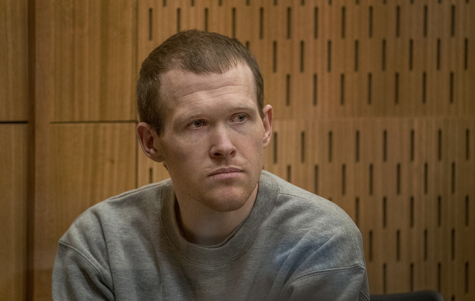 Brenton Tarrant appears in the dock. Photo / Pool