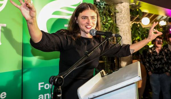 New Green Party co-leader Chlöe Swarbrick. Photo / Michael Craig