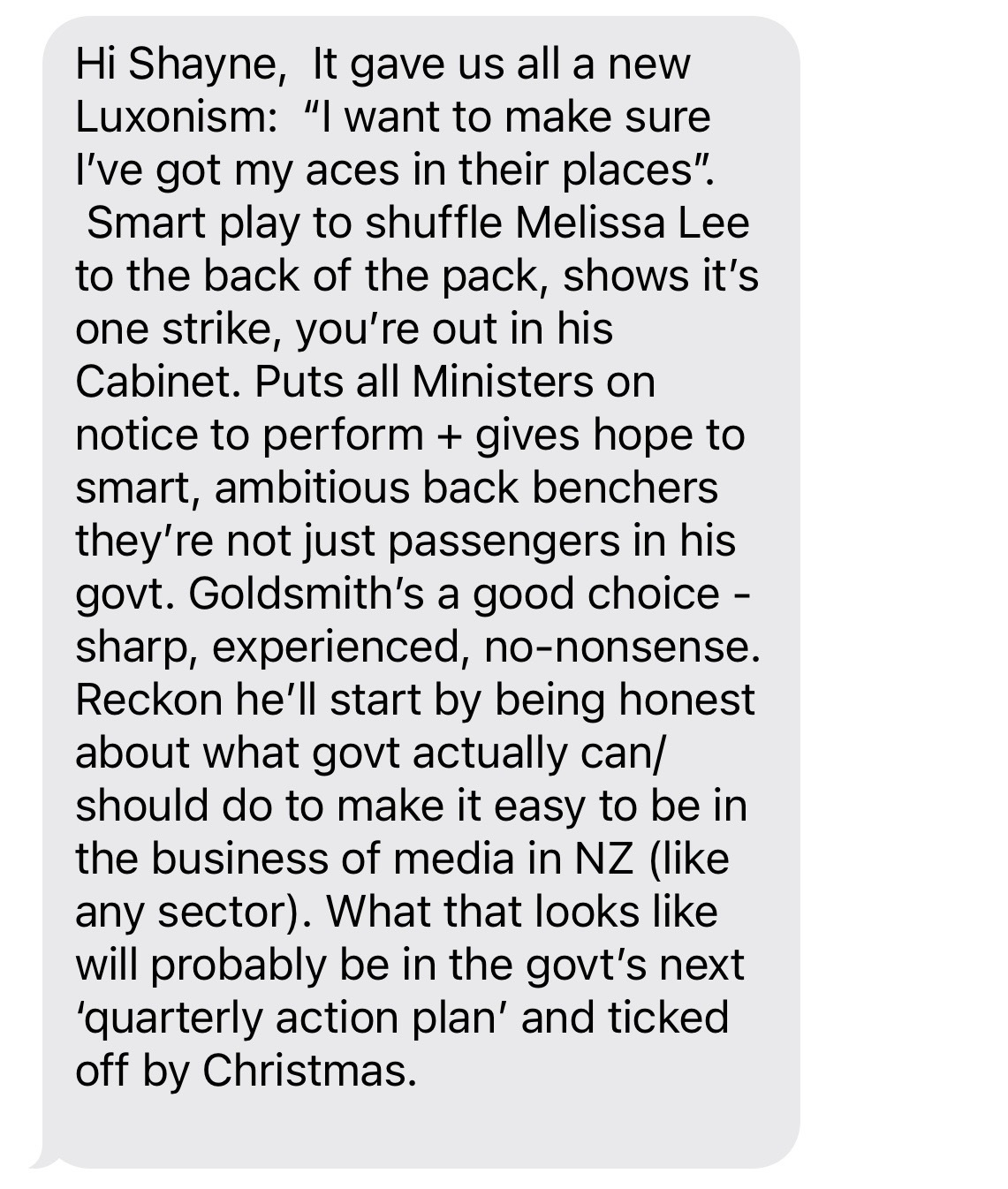 One Good Text with Trish Sherson of Sherson Willis.