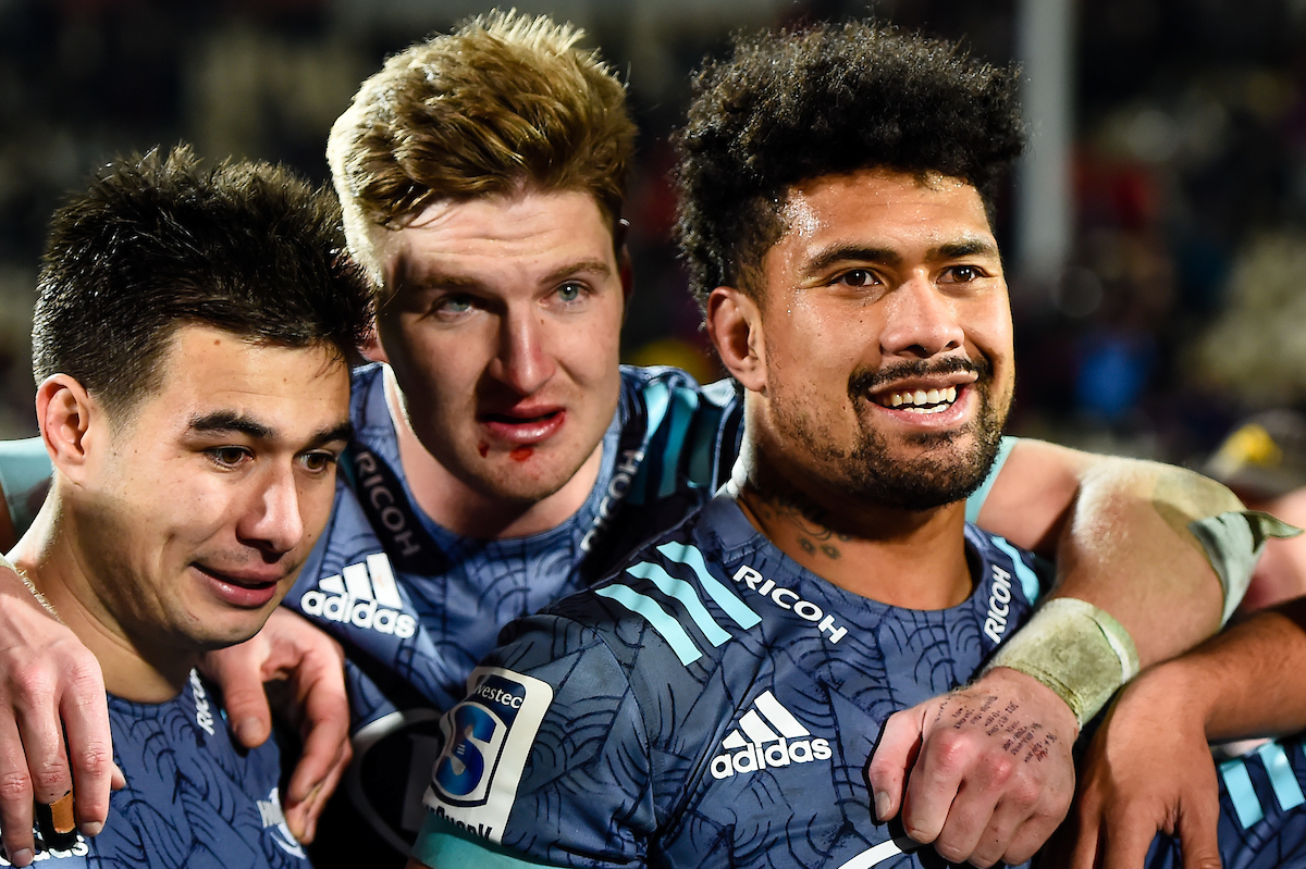 Jackson Garden-Bachop (left) and Ardie Savea (right) were teammates at the Hurricanes, before both joined Moana Pasifika. Photo / Photosport