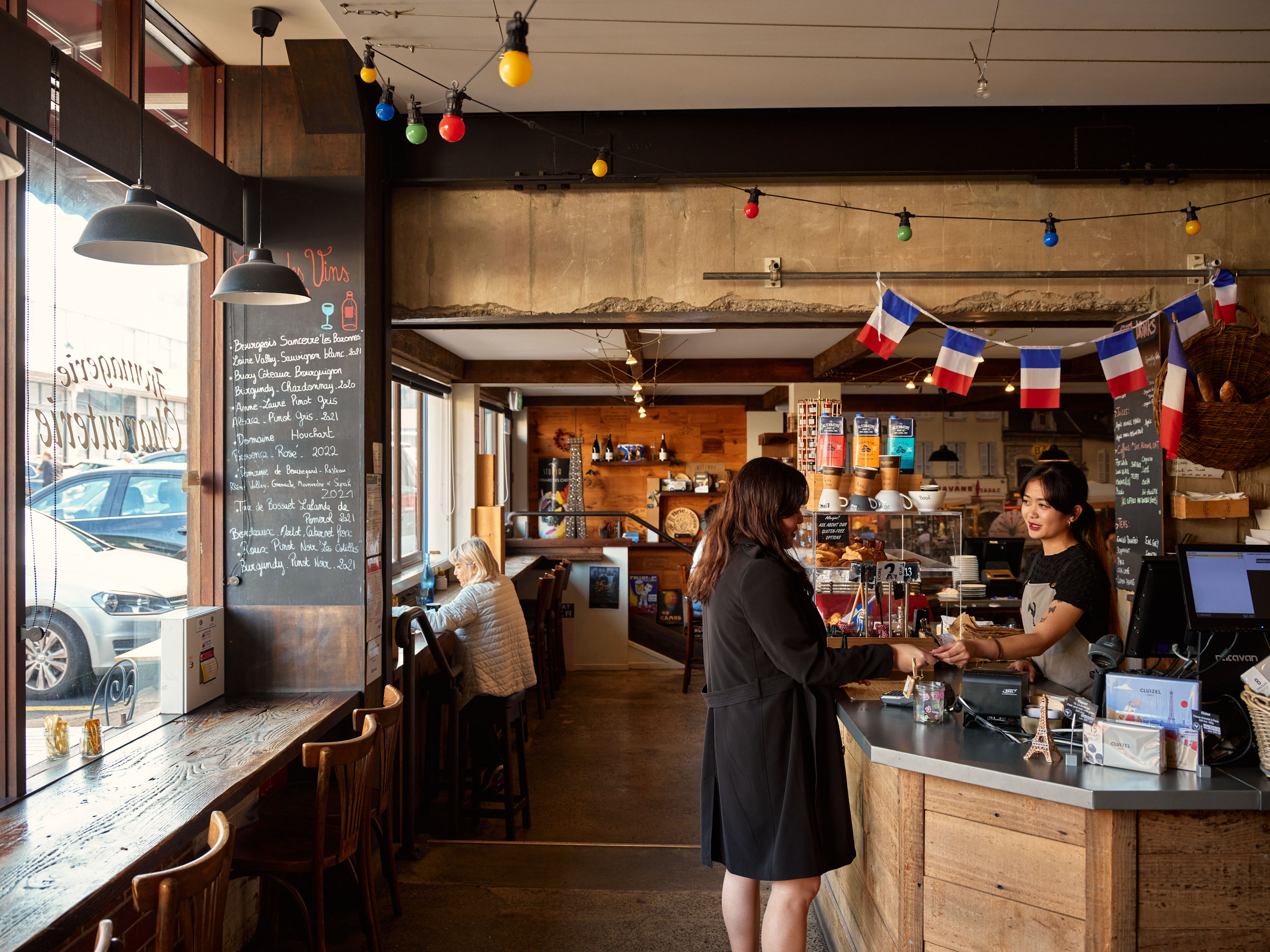 Maison Vauron's L'Atelier du Fromage is a bustling spot for French fare and drinks. Photo / Josh Griggs