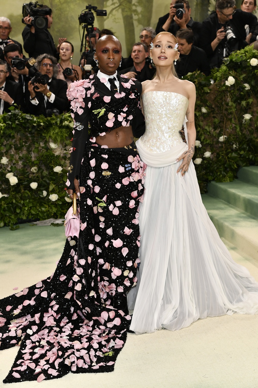 Cynthia Erivo, left, and Ariana Grande. Photo / AP