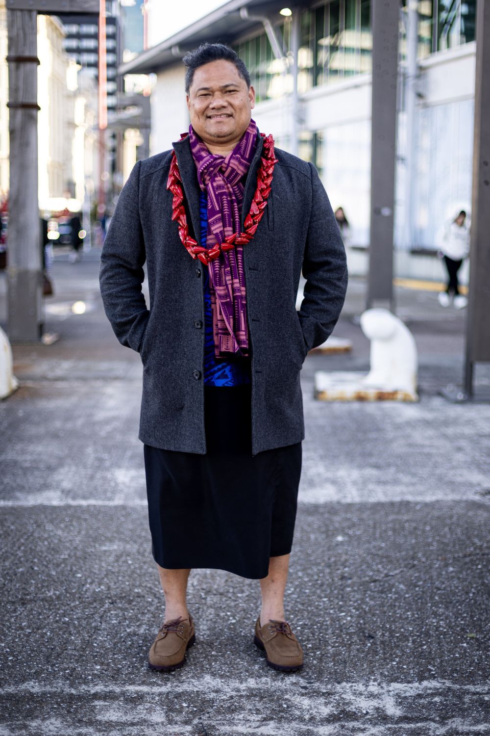 Fa’amatuainu Rasmus Pereira is attending New Zealand Fashion Week: Kahuria for the first time, as a part of his label's debut at the event. Koko Pacific is set to show as part of the Pacific Fusion Fashion Show on Saturday. Photo / Dean Purcell