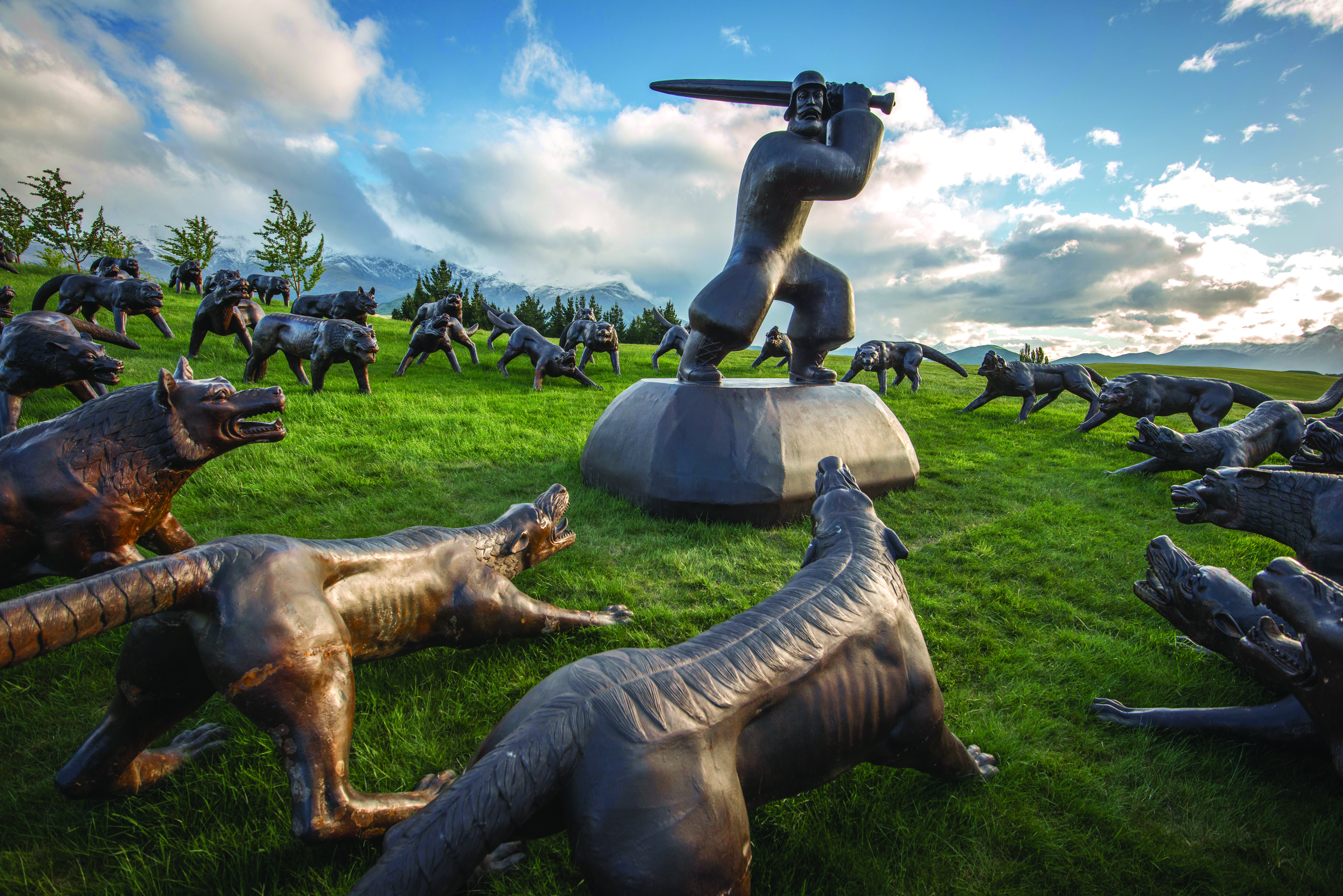 'The Wolves are Coming', an installation by Liu Ruowang. Photo / Neils Koevers