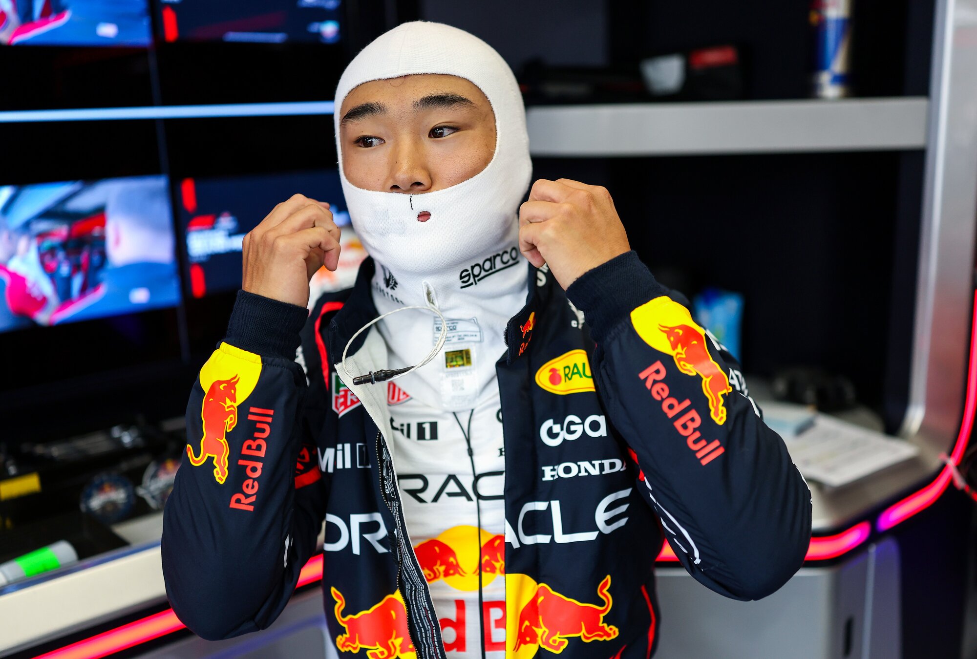 Yuki Tsunoda finished ninth at Zandvoort, claiming his first points in seven grands prix. Photo / Red Bull