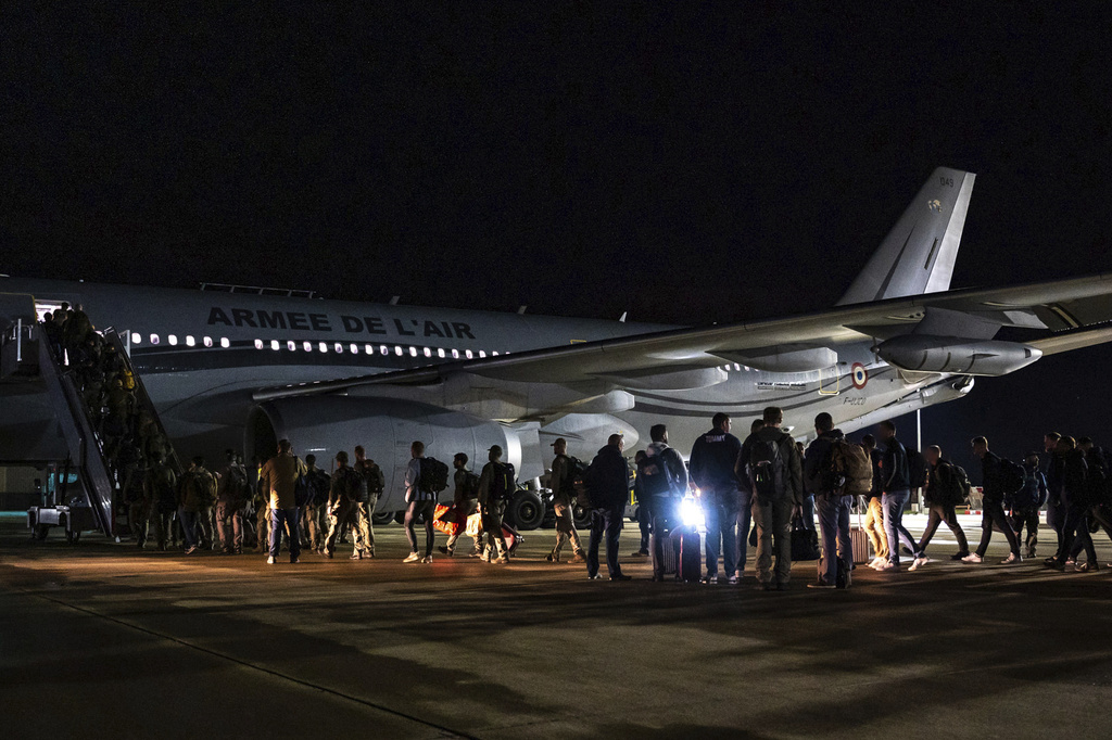 The French Army embarking to New Caledonia late last week. Photo / AP