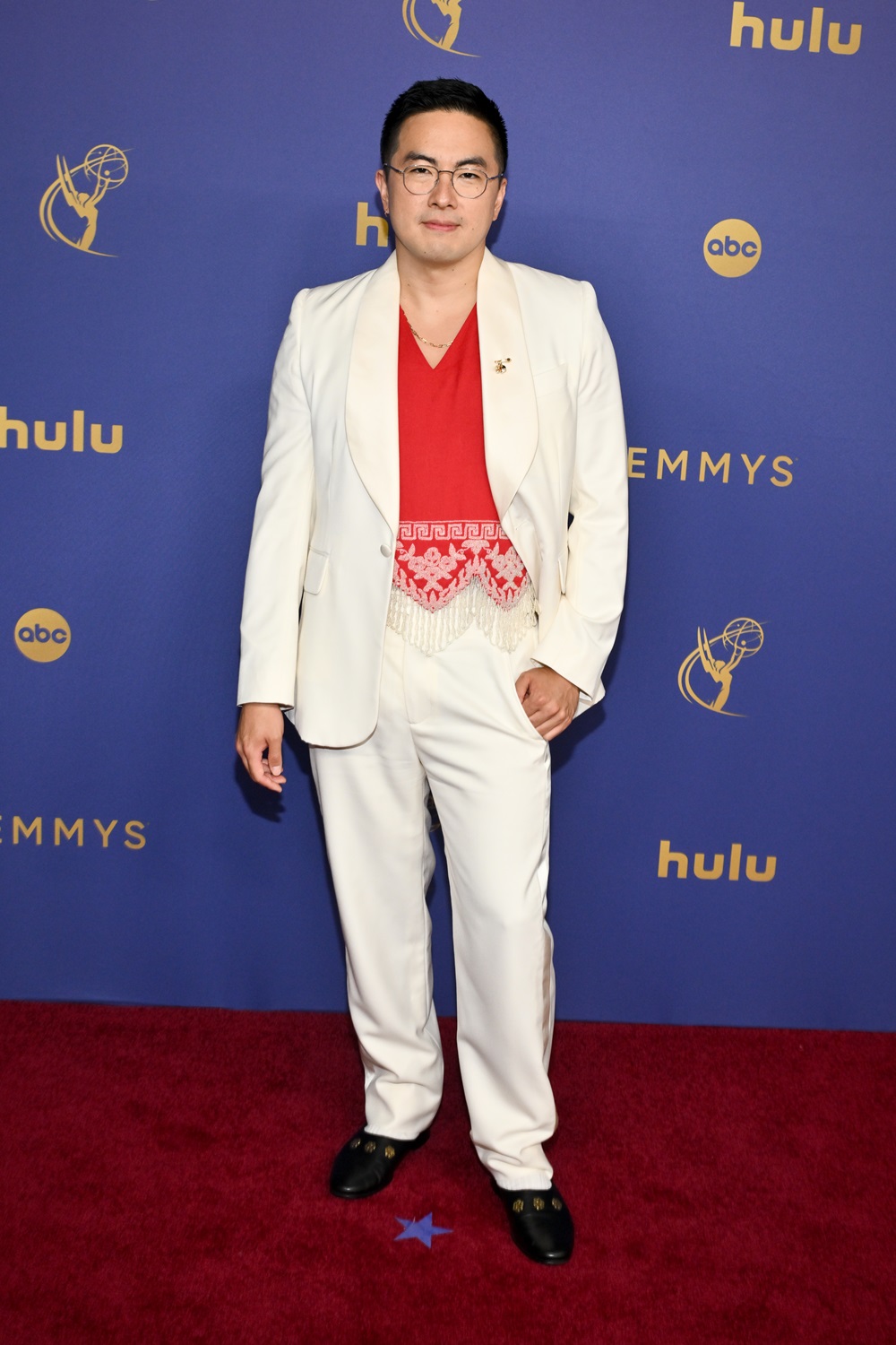 Bowen Yang at the 76th Primetime Emmy Awards. Photo / Getty Images