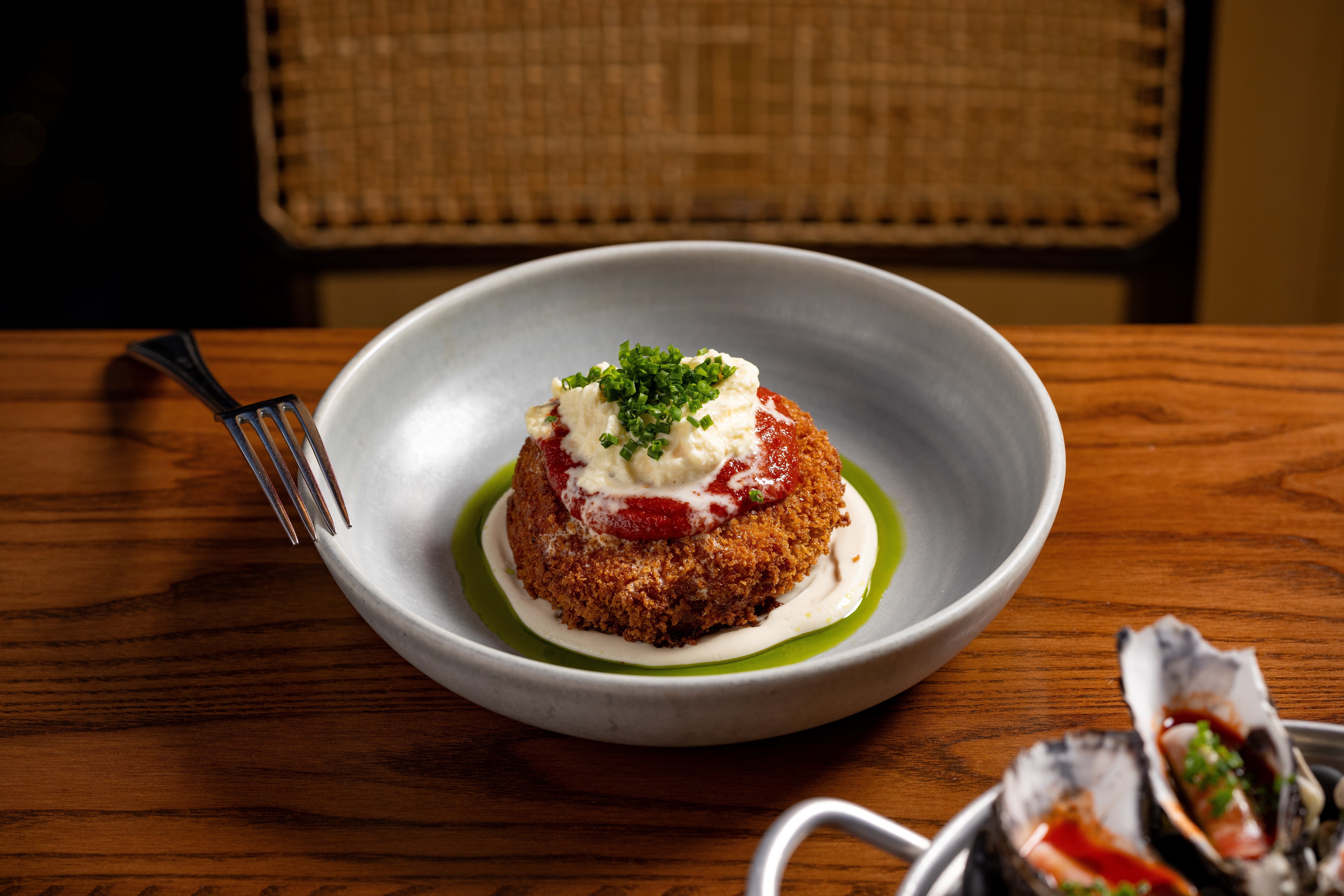 The tomato parmigiana. Photo / Babiche Martens.