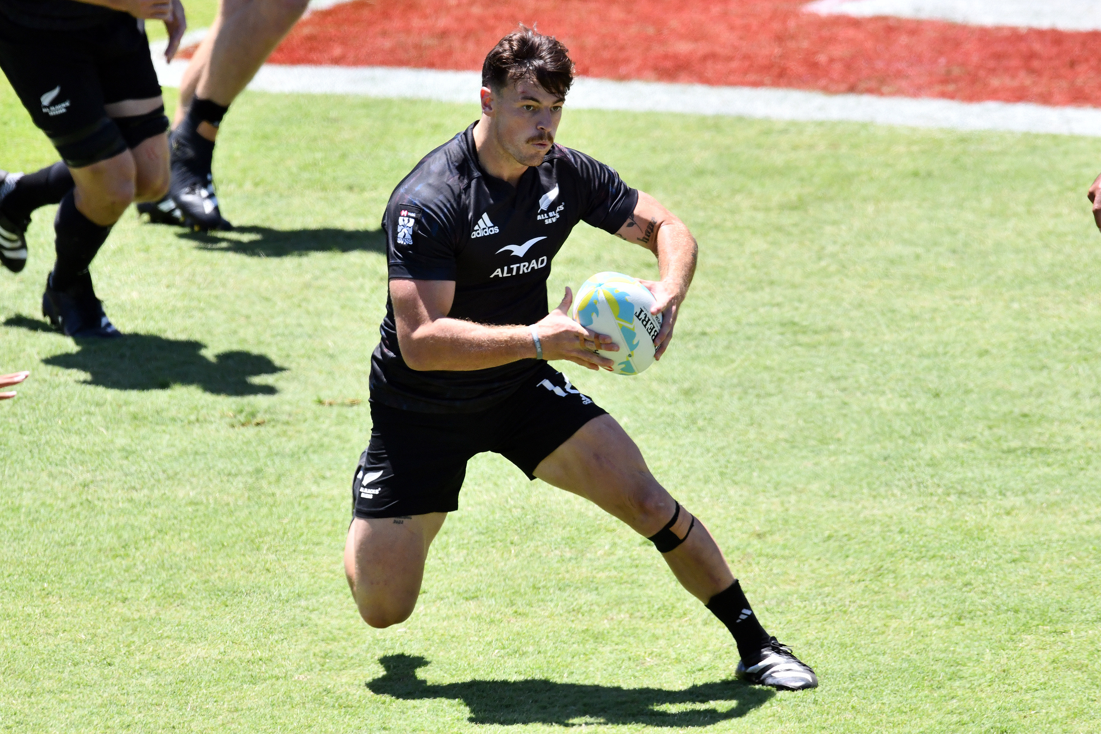 Leroy Carter, now an All Black, in action for the All Blacks Sevens in Perth. Photo / Photosport