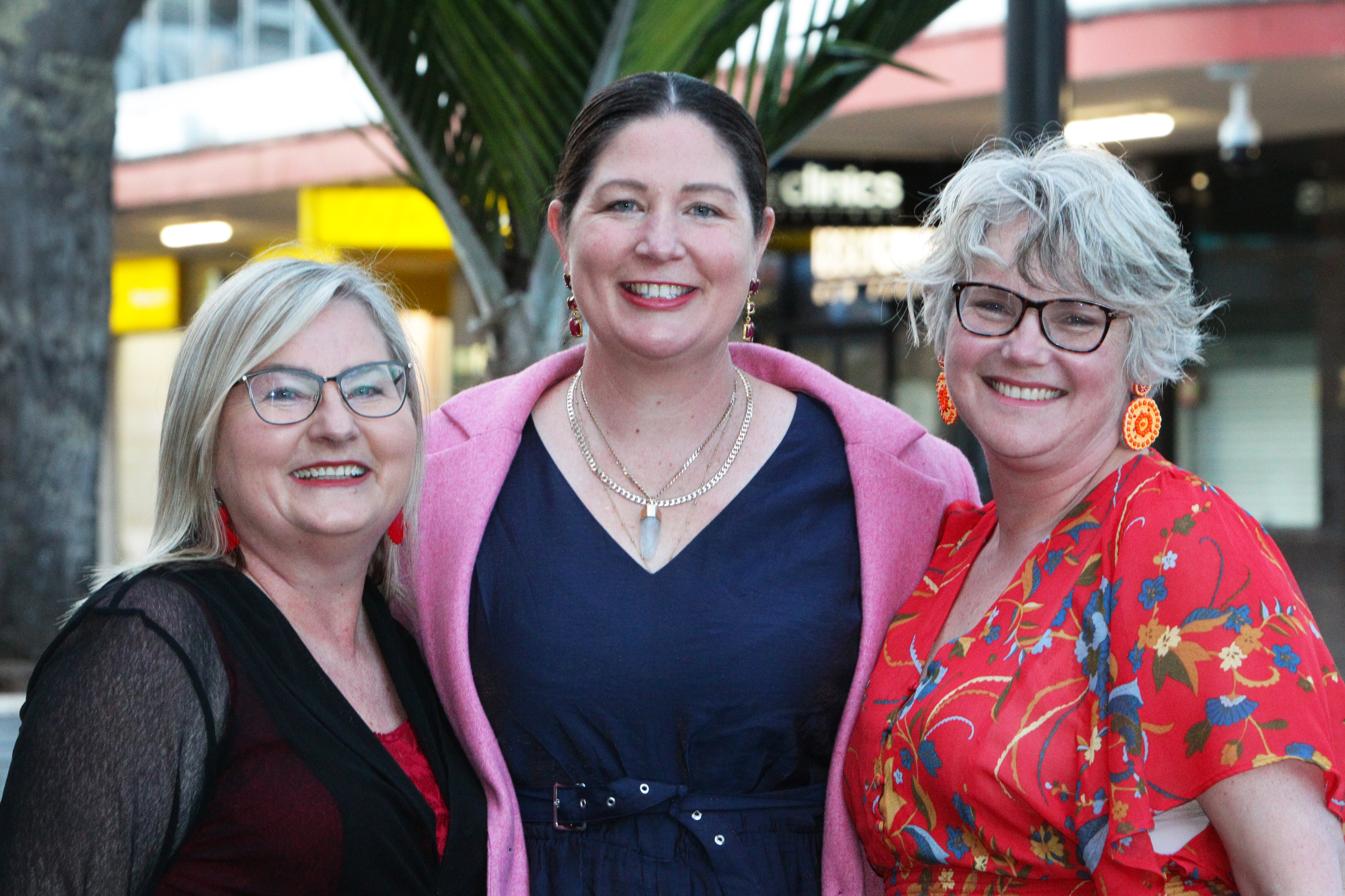 Labour’s Whangārei candidate Angie Warren-Clark (from left), the party’s Northland candidate Willow-Jean Prime and former Whangārei MP Dr Emily Henderson outside the party’s election night HQ. Photo / Tania Whyte