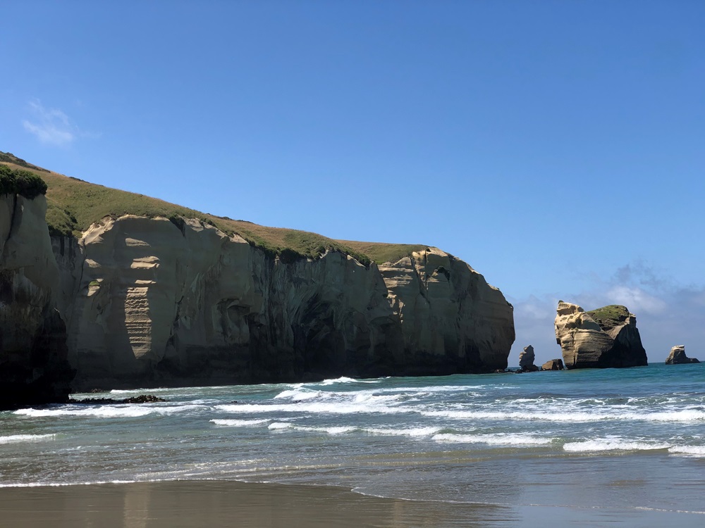 Tunnel Beach is another great destination for some fresh southern sea air.