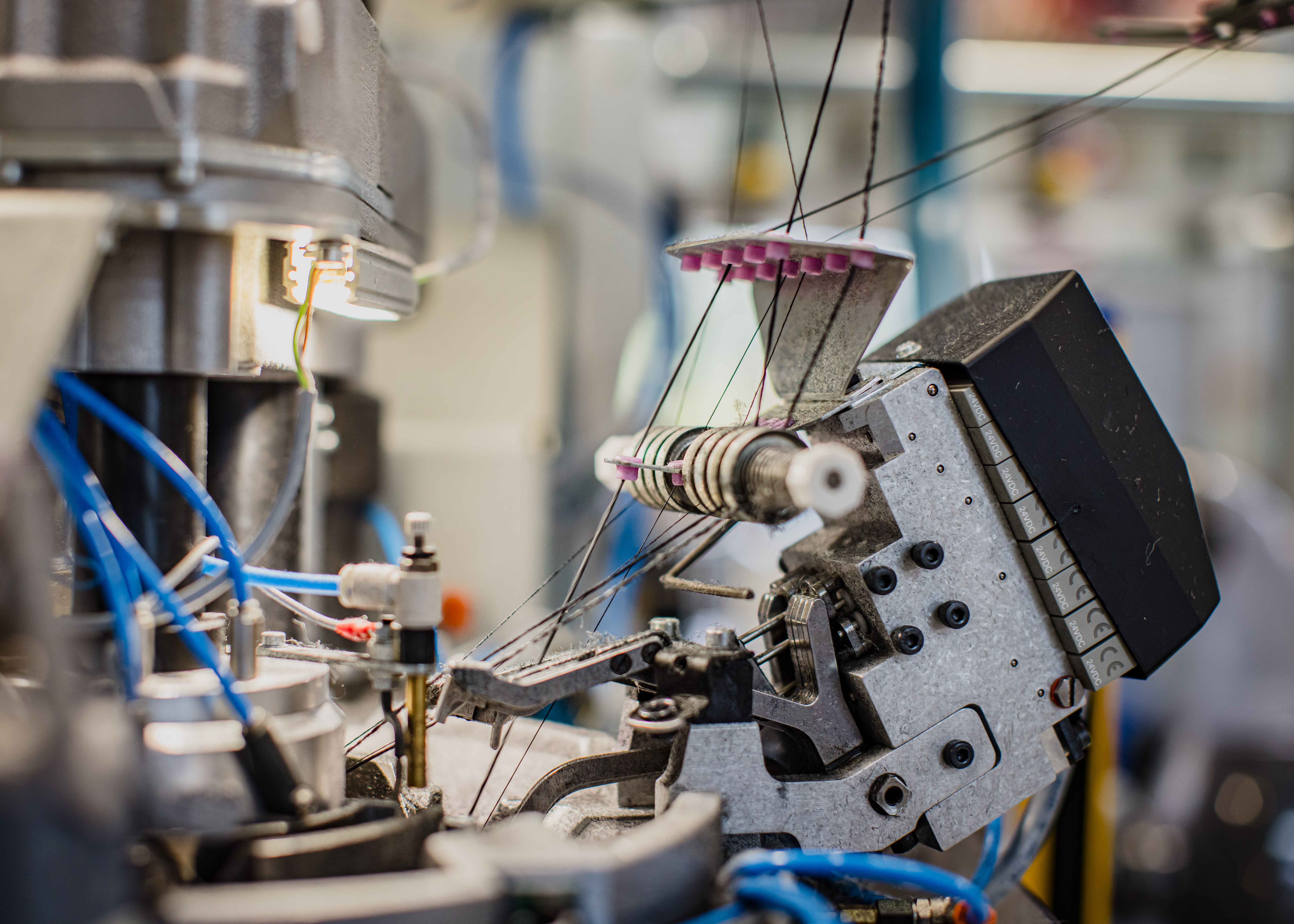 The machines at Norsewear are imported from Italy and workers need special training to use them. Photo / Supplied