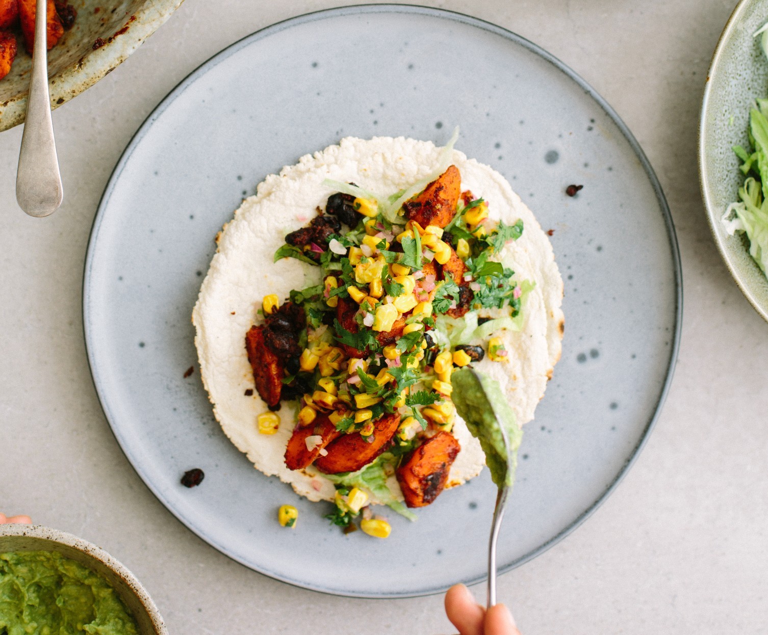 Emma Galloway's Smoky Carrot & Black Bean Tacos with Corn & Jalapeno Salsa-image
