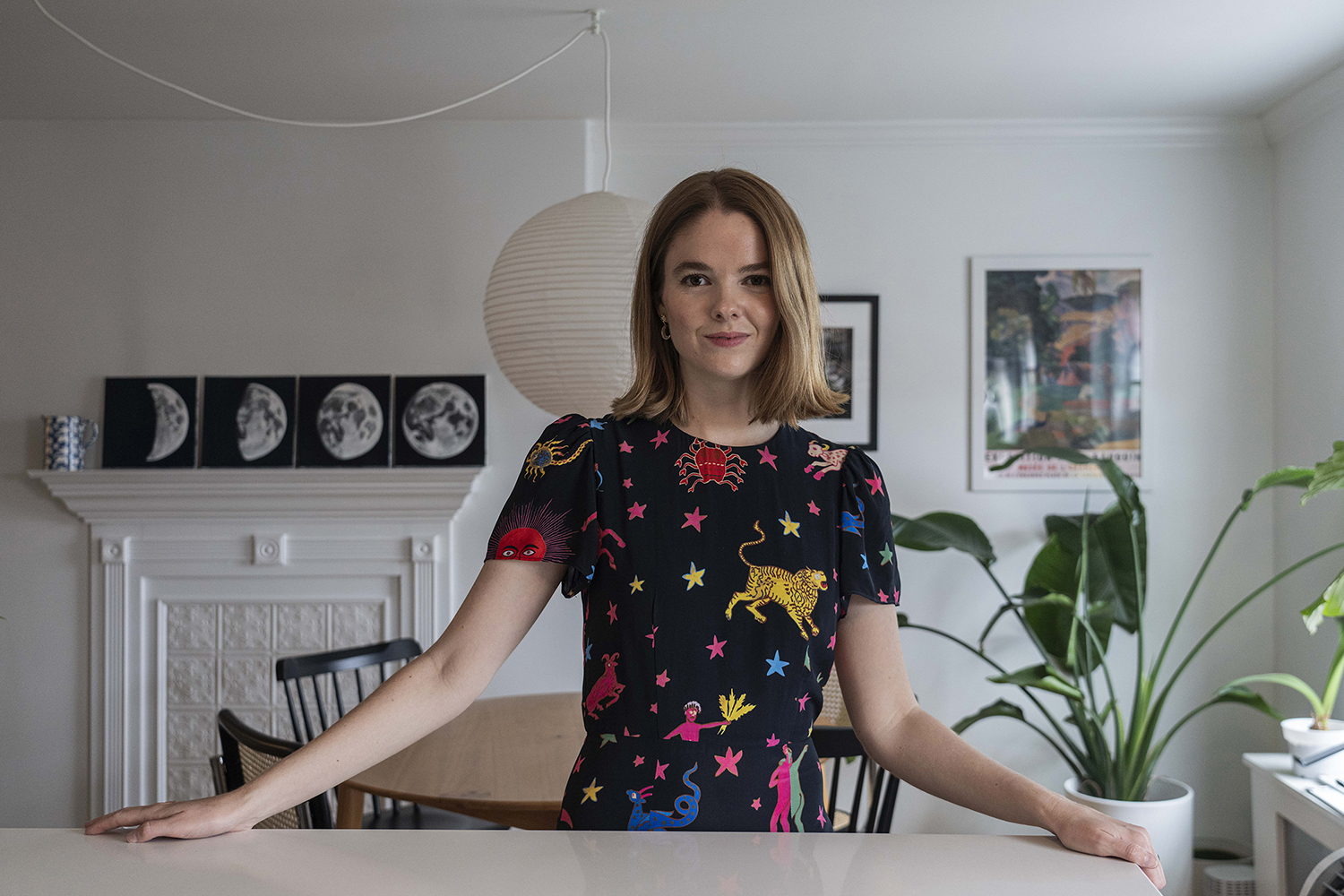 Alice Bell, an astrologer, at her apartment in New York. Photo / Hiroko Masuike, The New York Times