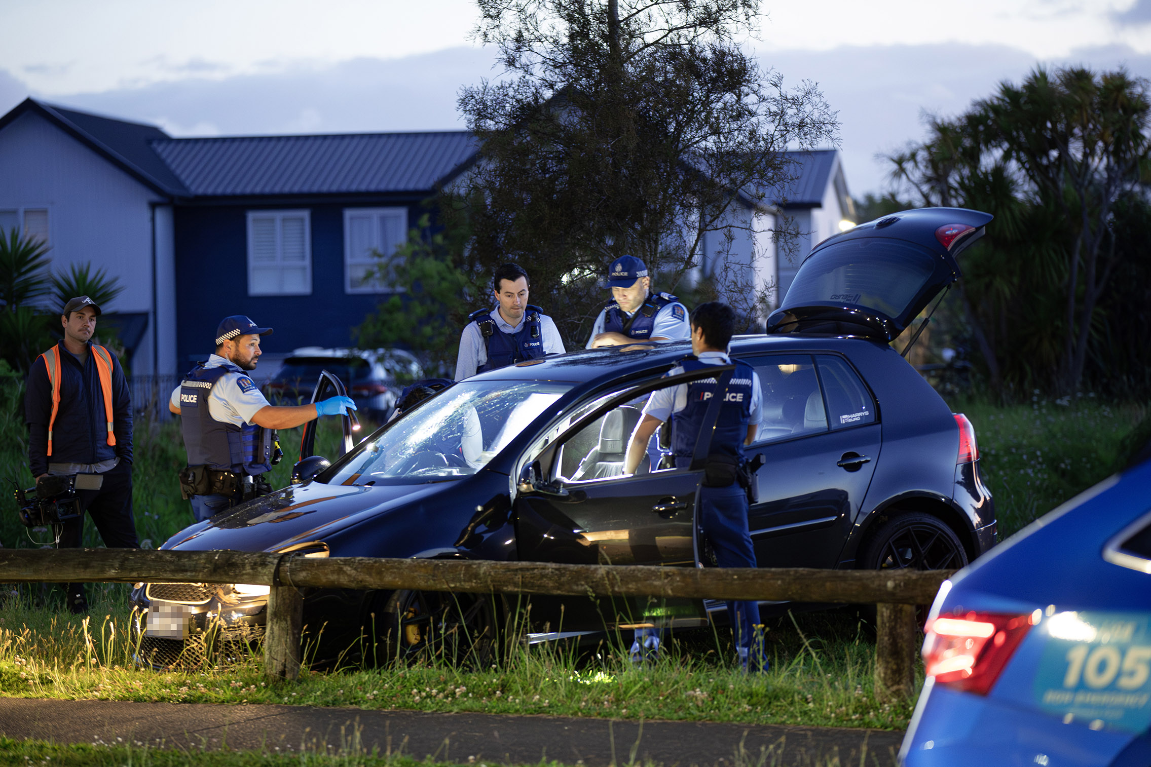 One person was arrested after fleeing police. Photo / Hayden Woodward