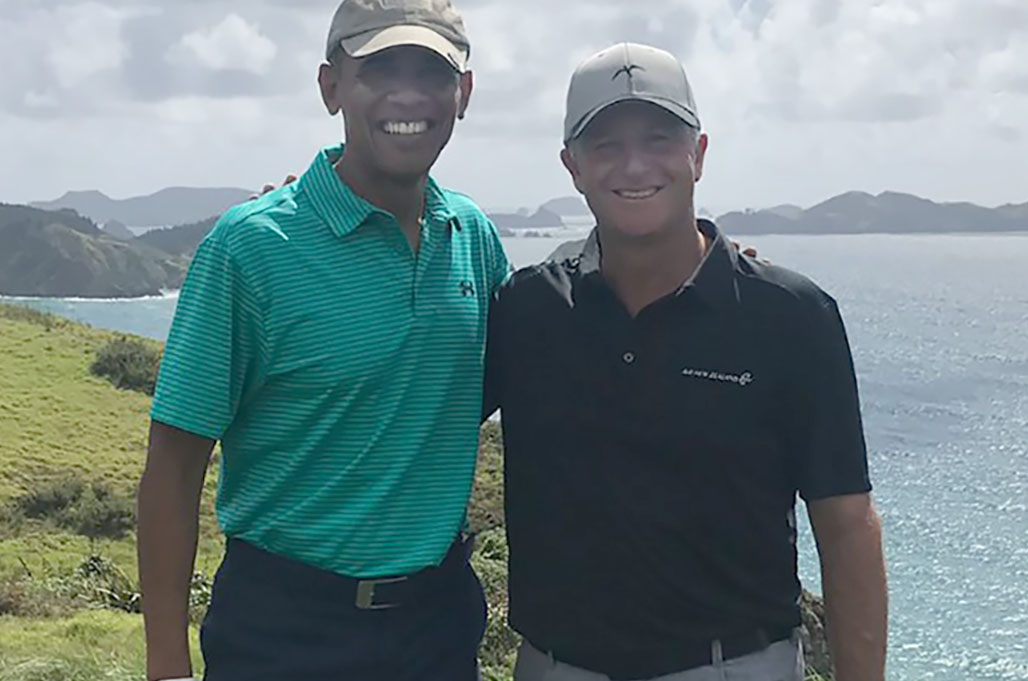 Barack Obama and Sir John Key.
