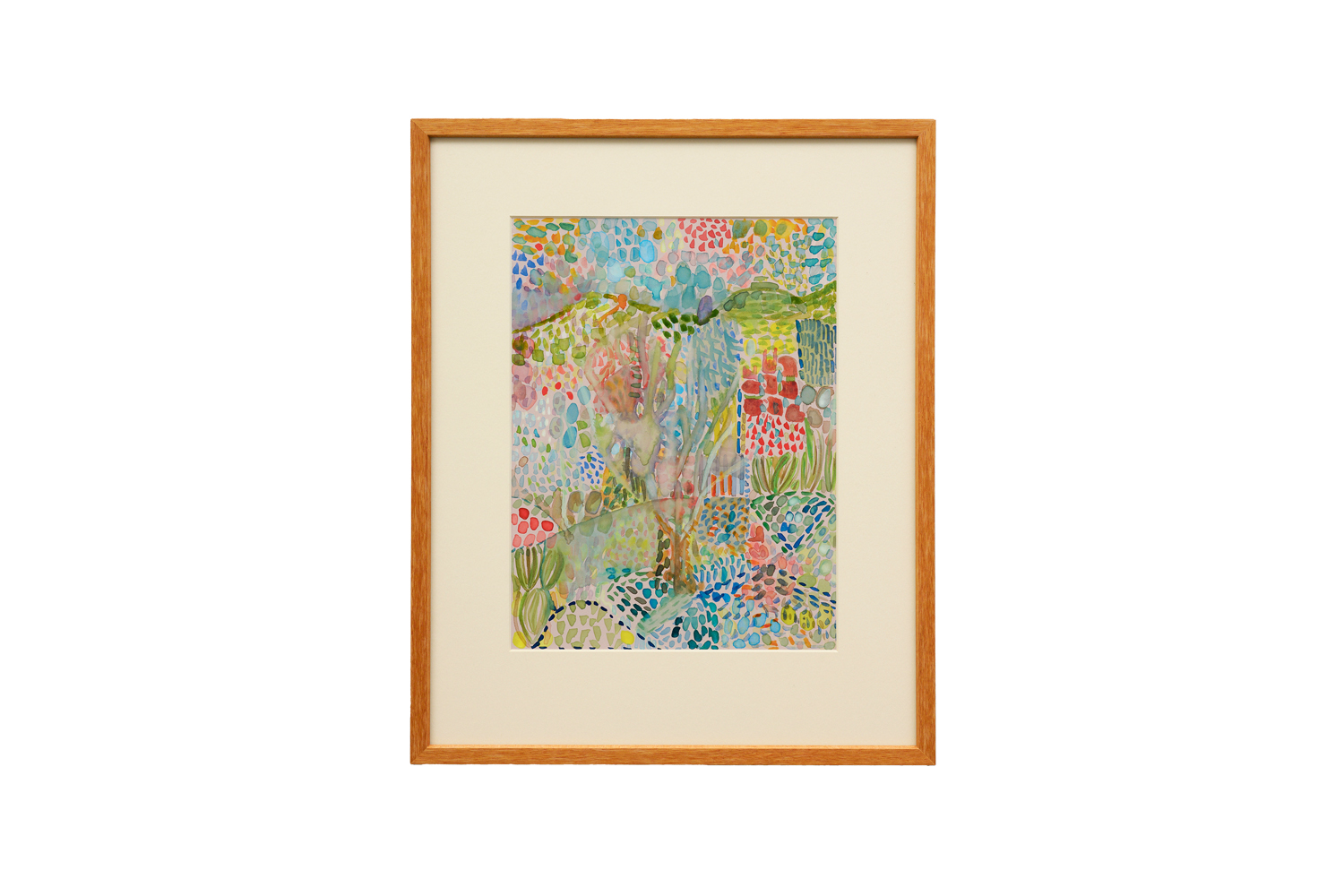 Julia Holderness, ‘Garden, Garavan’, 2022. Watercolour on paper, 440mm x 360mm. Photo / Courtesy of the artist and Sanderson Contemporary