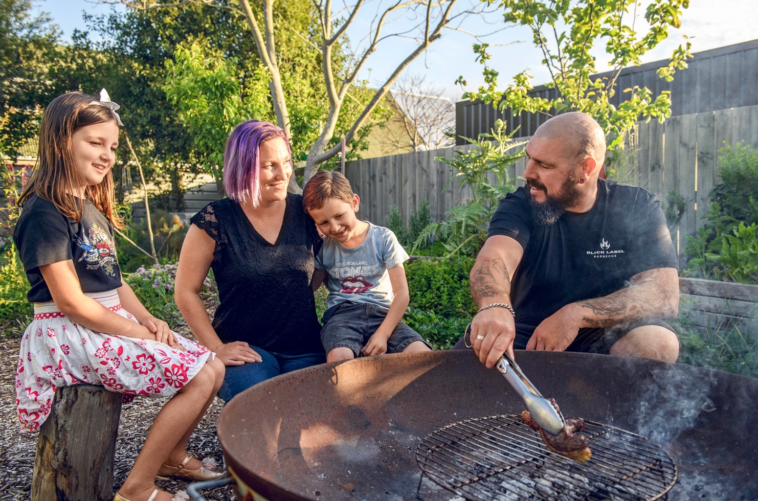 Making happy new memories with kids Zoe and Vincent. Photo / Velvet Moon Photography