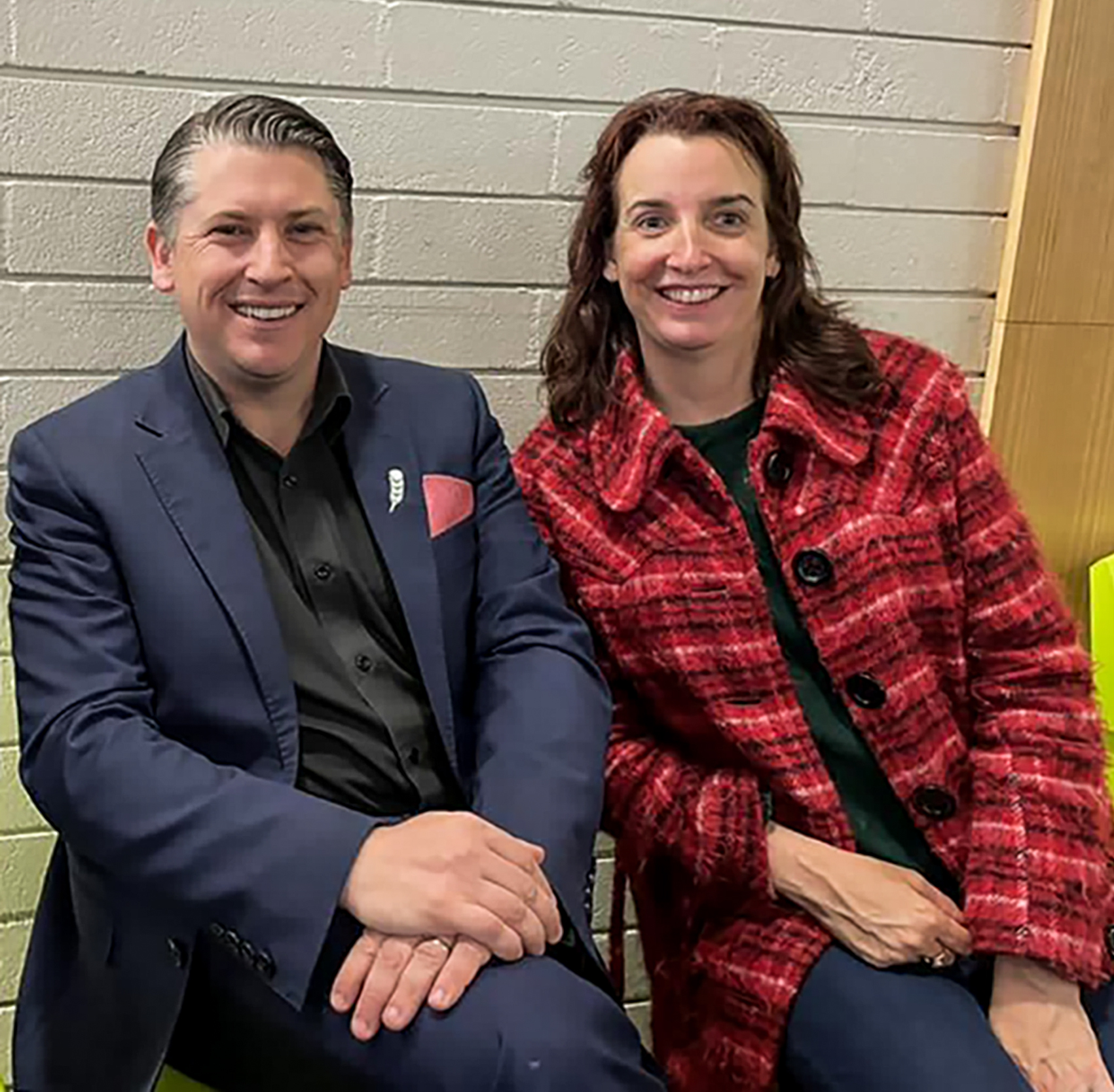 Minister Michael Wood and his wife Auckland Councillor Julie Fairey.

 