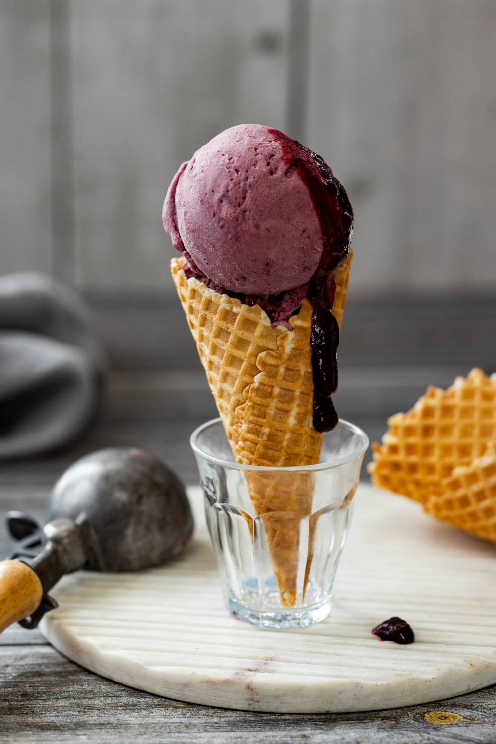 Scoop into a cone, serve on top of a warm dessert, or eat straight from the tub. Photo / Babiche Martens