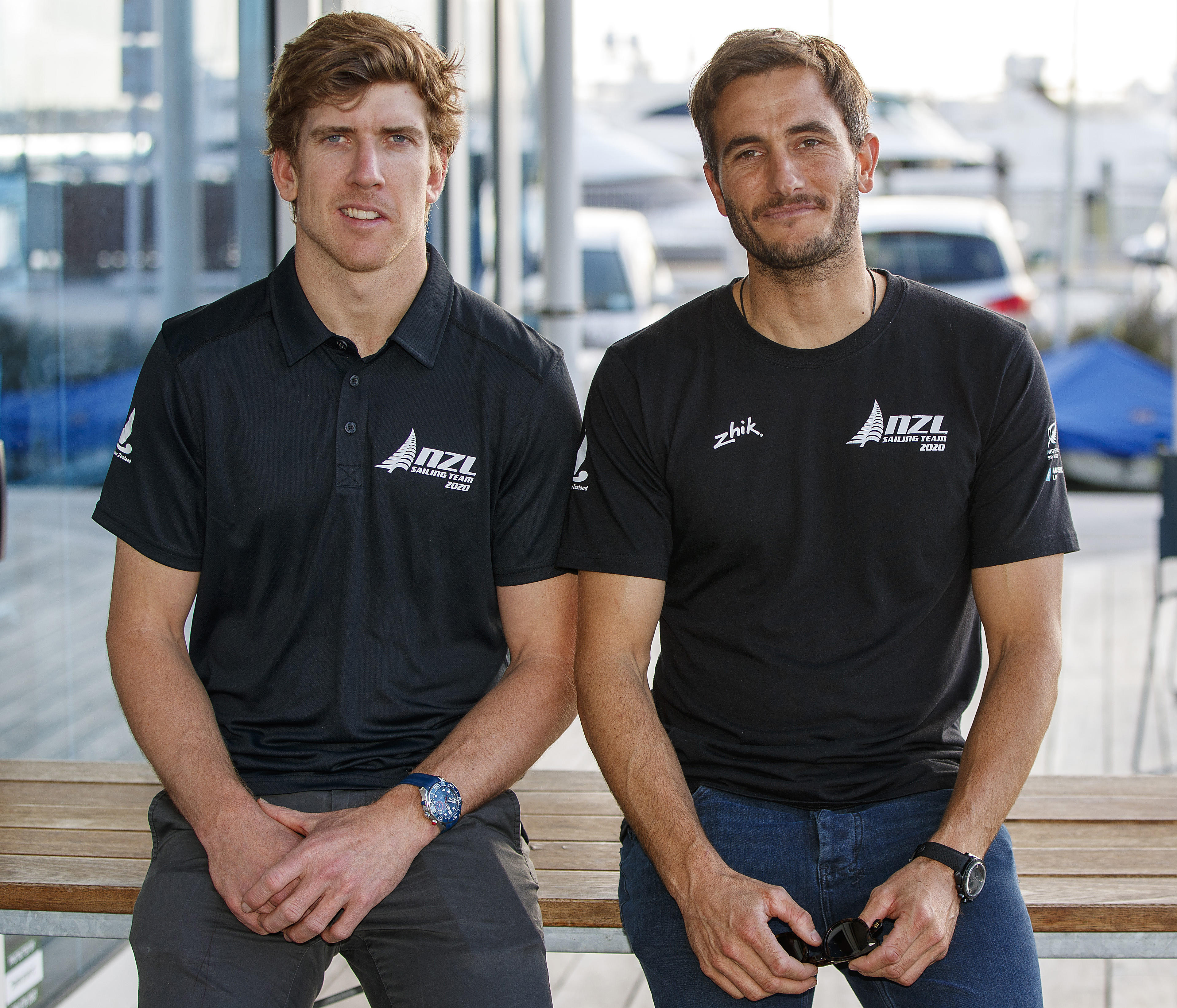Peter Burling (left) and Blair Tuke are the driving forces behind the NZ SailGP team's Live Ocean campaign. Photo /Getty Images