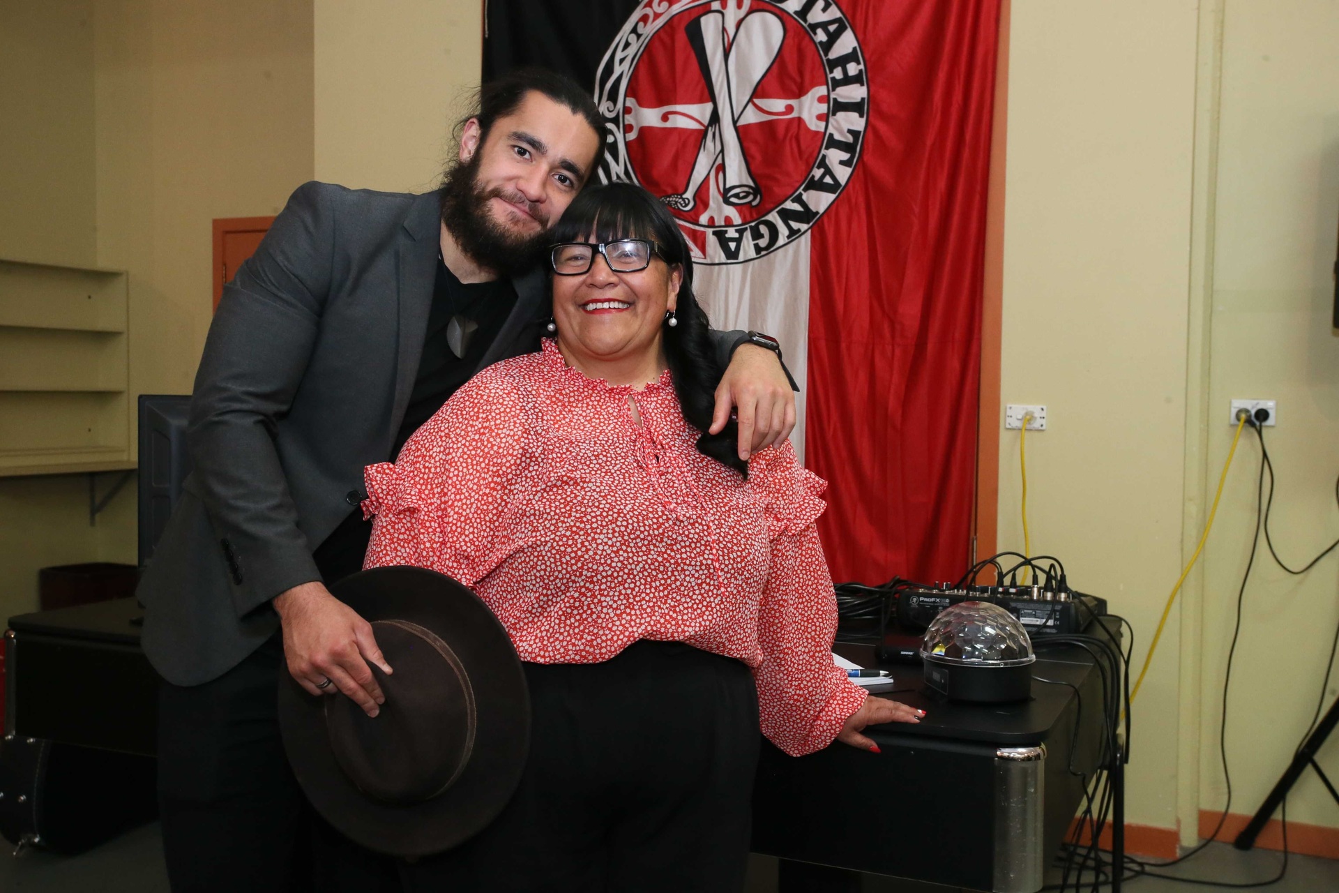 Te Tai Tokerau's Mariameno Kapa-Kingi and her son Eru Kapa-Kingi.  Photo / Tania Whyte