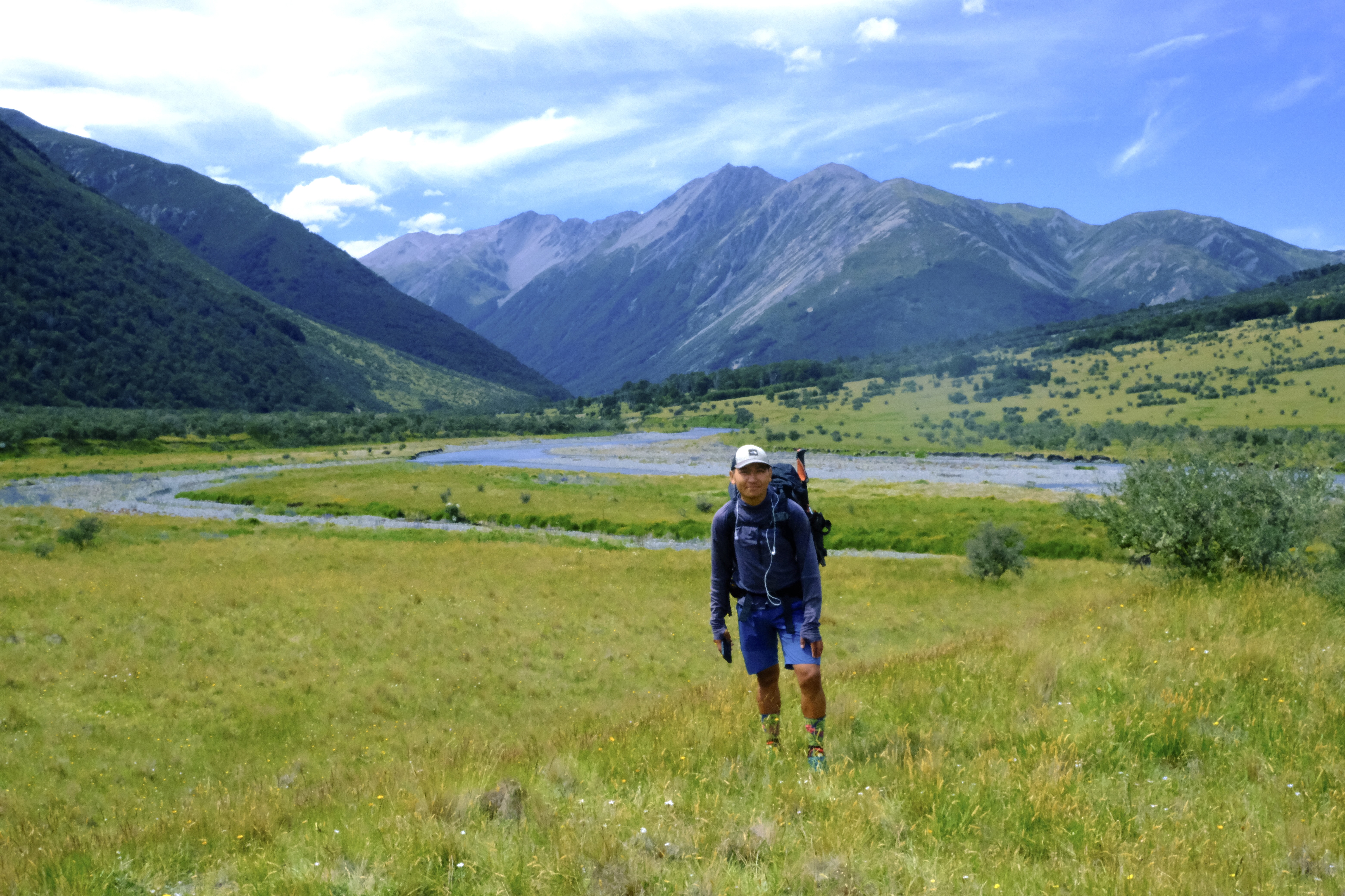 Pausing amid the subalpine valleys of the St James Walkway. Photo / Tsewang Nuru Sherpa