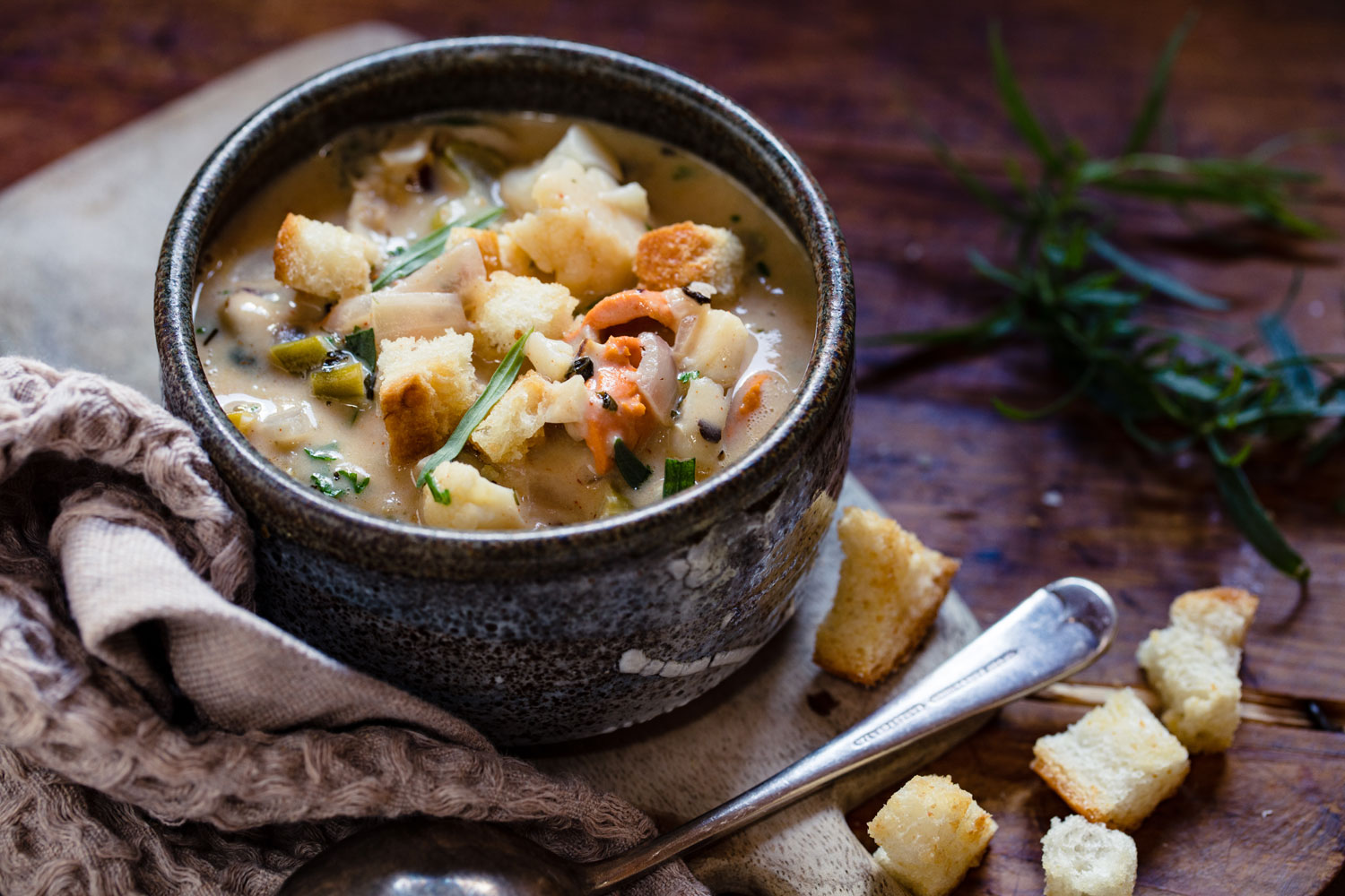 This chowder is pure comfort food. Photo / Babiche Martens