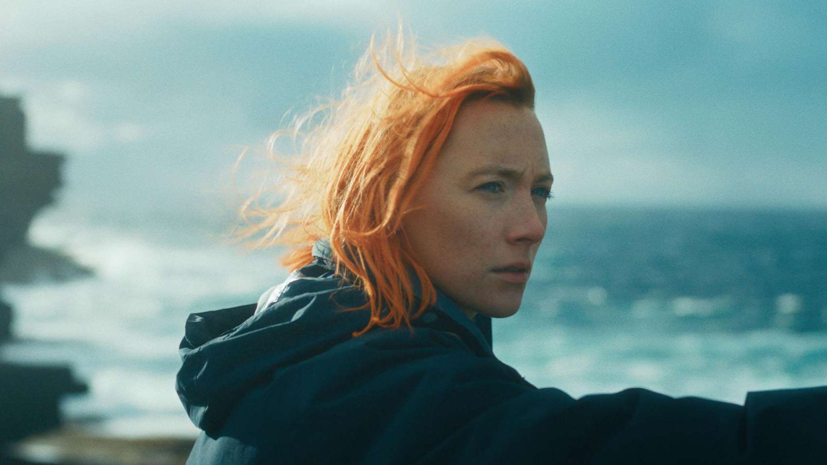 Saoirse Ronan in The Outrun (2024). The film will be screened at the New Zealand International Film Festival.