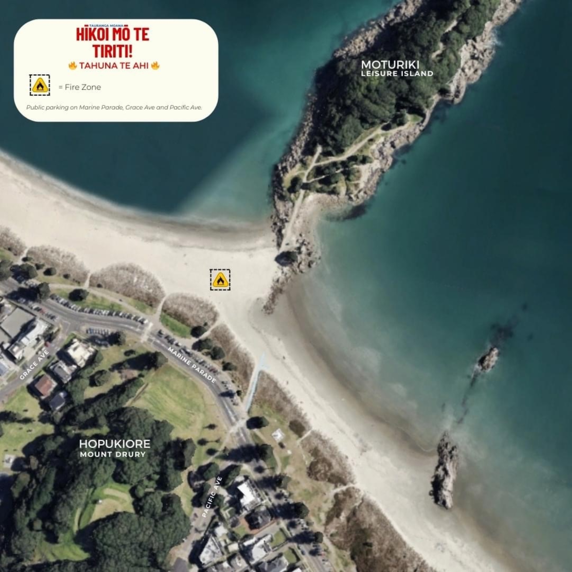 A fire will be lit on Mount Maunganui Beach near Moturiki (Leisure Island) on Sunday at 6am.