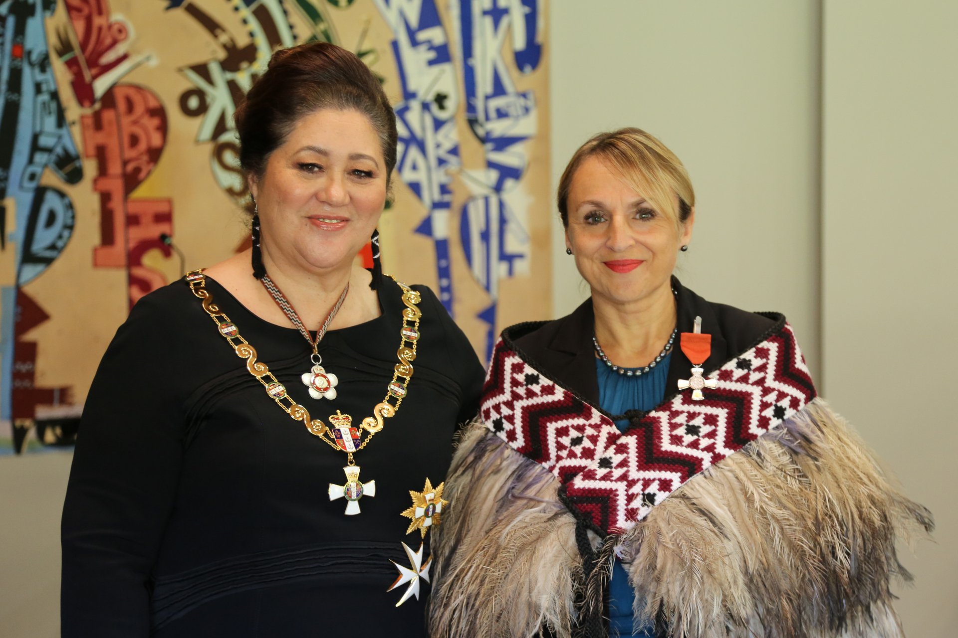Kaitāia College principal Louise Anaru with New Zealand Governor-General Dame Cindy Kiro. Photo/ Focal Point