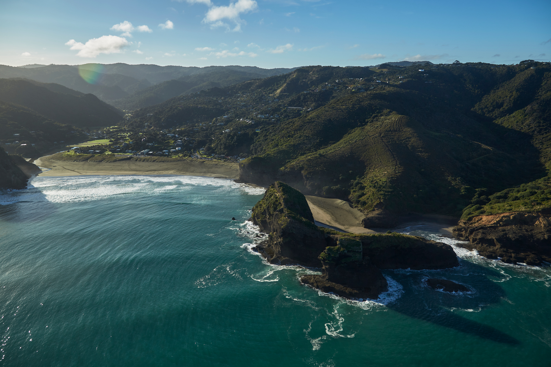 Piha Beach is a favourite spots to get away from it all. Photo / Auckland Unlimited