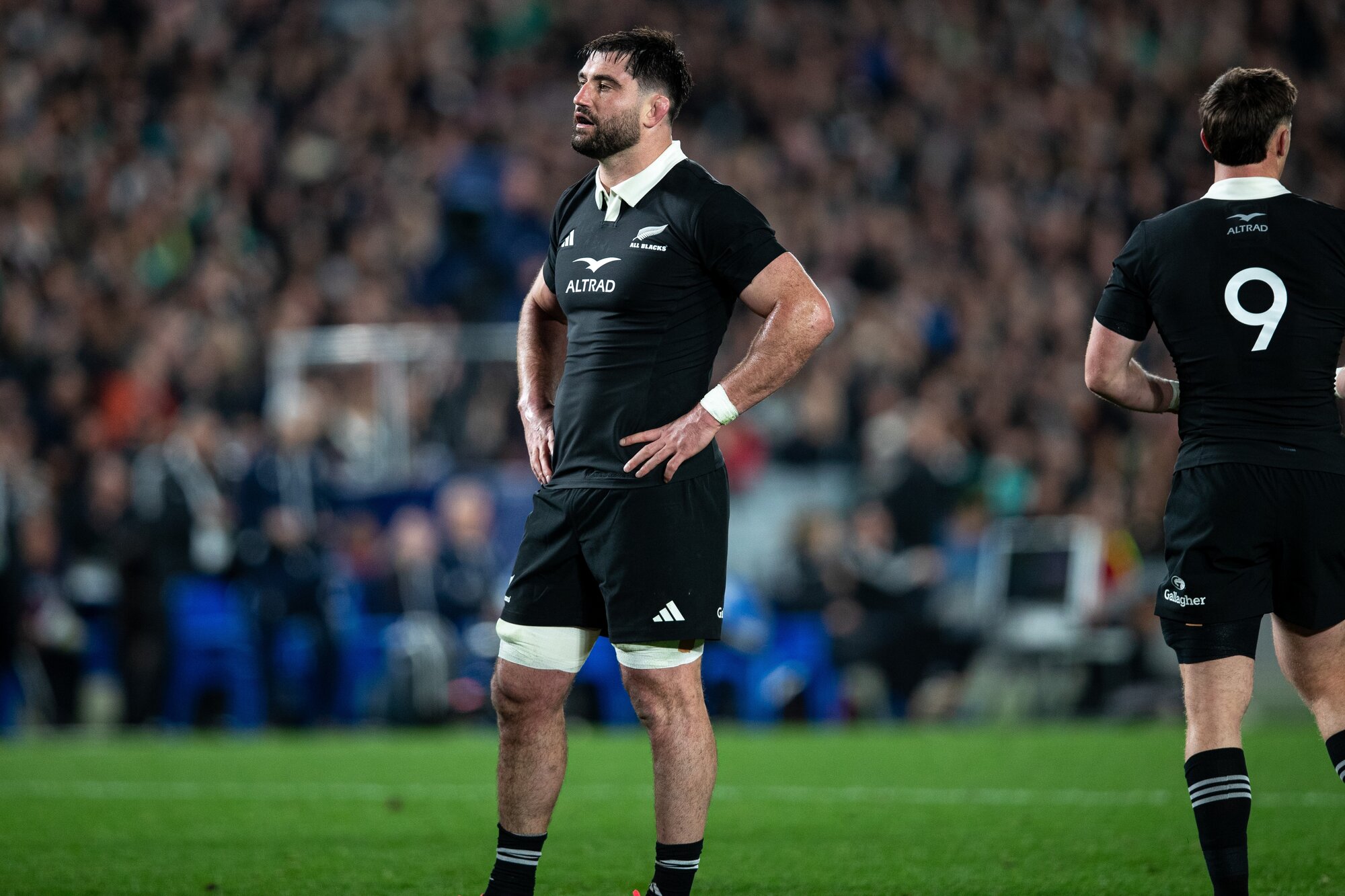 Luke Jacobson started at openside flanker in all three tests of the July window. Photo / Alyse Wright