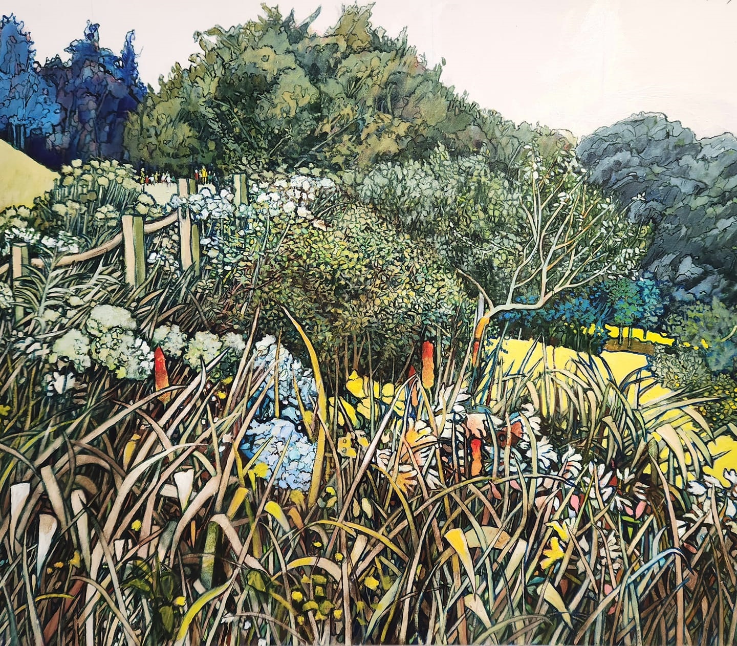One of the 15 paintings by Herb Foley being exhibited at Kings Theatre Creative in Kawakawa.