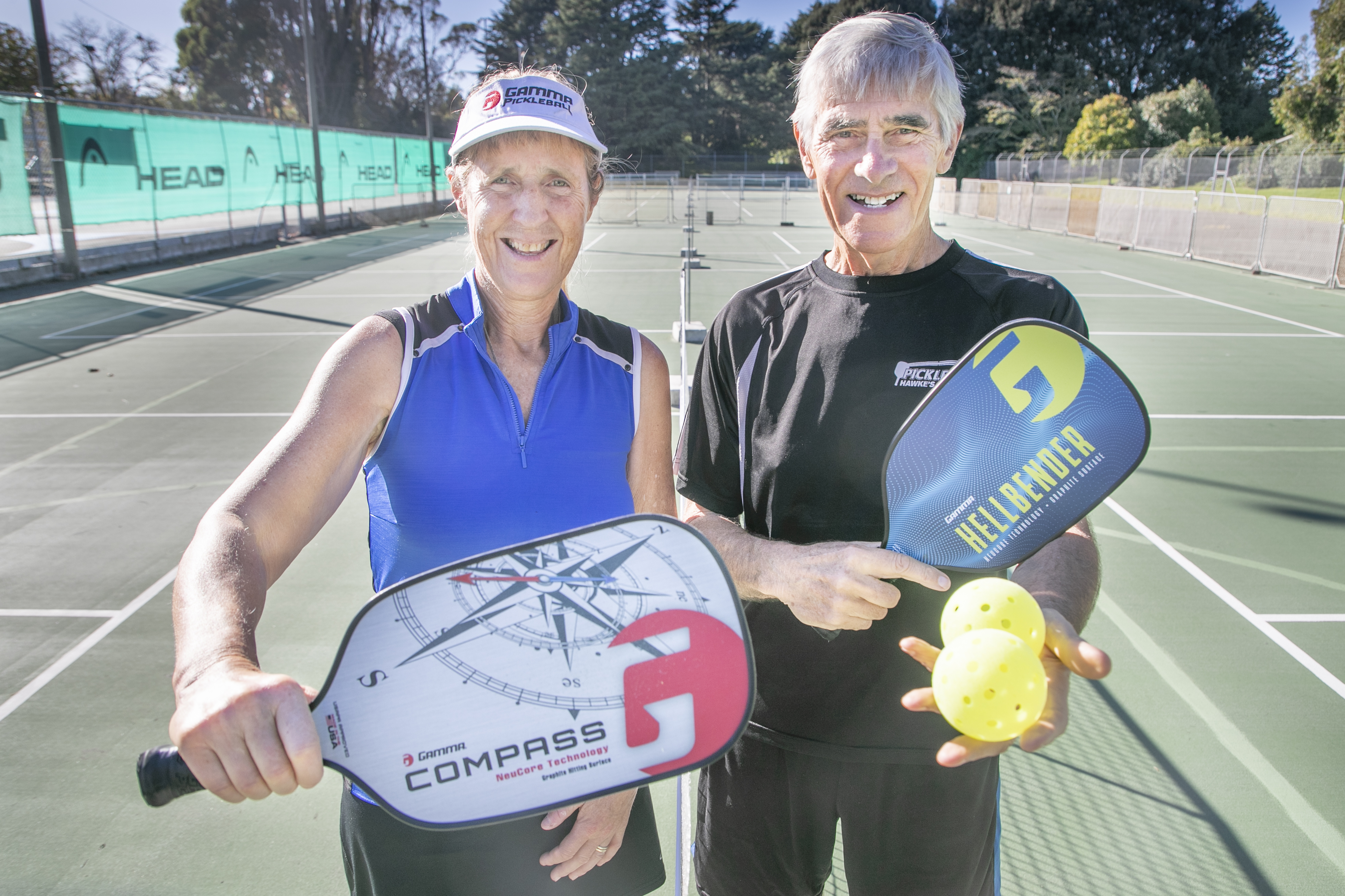 From the United States to Hastings, Jill and Steve Norman brought pickleball back with them and have been growing the sport in  Hawke’s Bay ever since. Photo / Warren Buckland