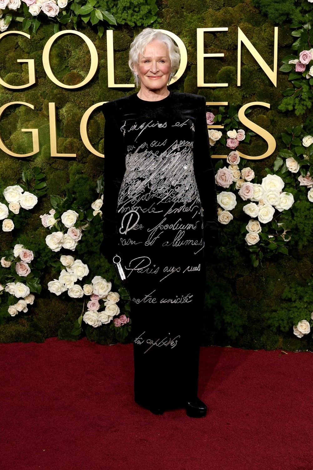 Glenn Close on the red carpet at The Beverly Hilton. Photo / Getty Images