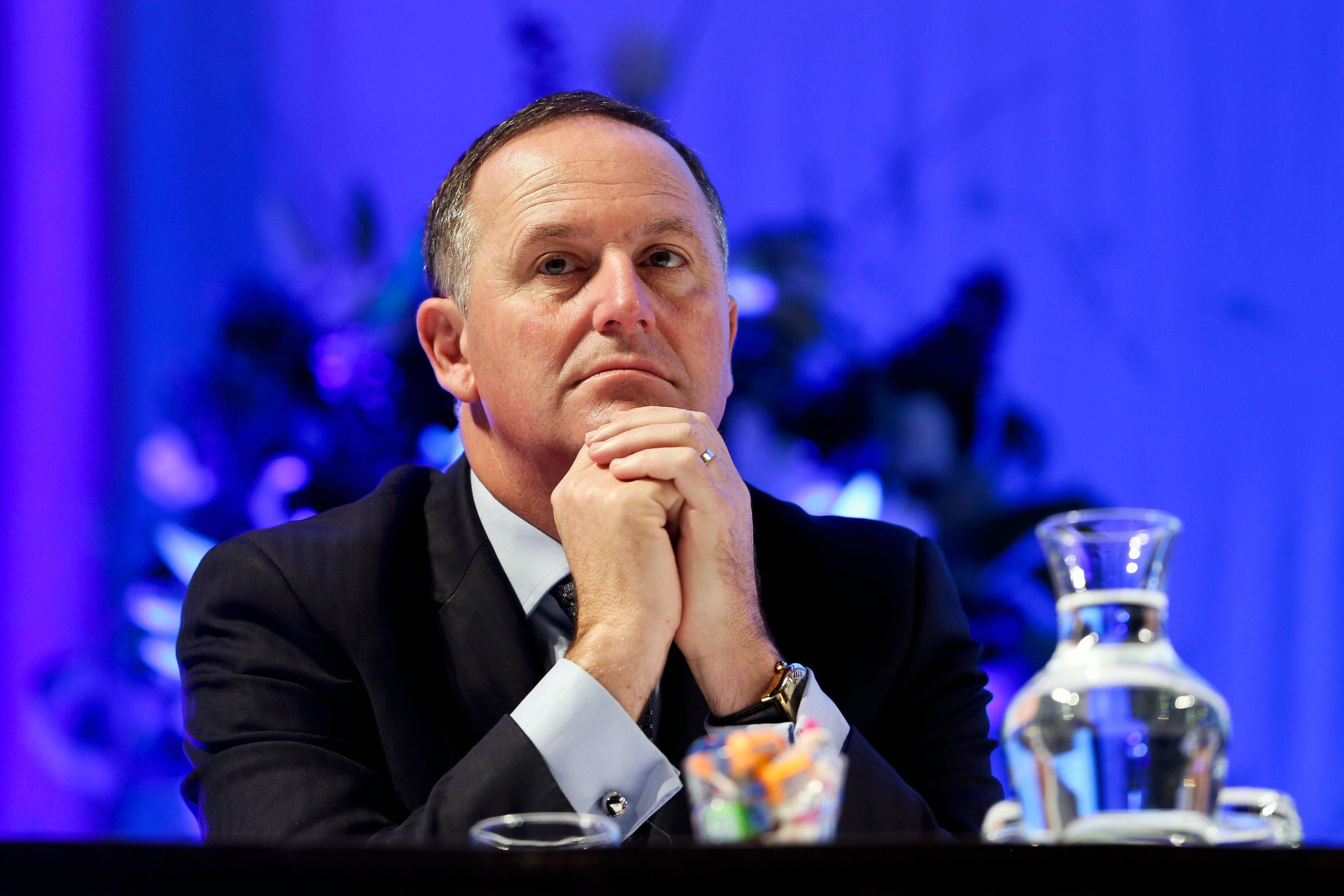 Sir John Key at the National Party Annual Conference in 2014. Photo / Getty Images