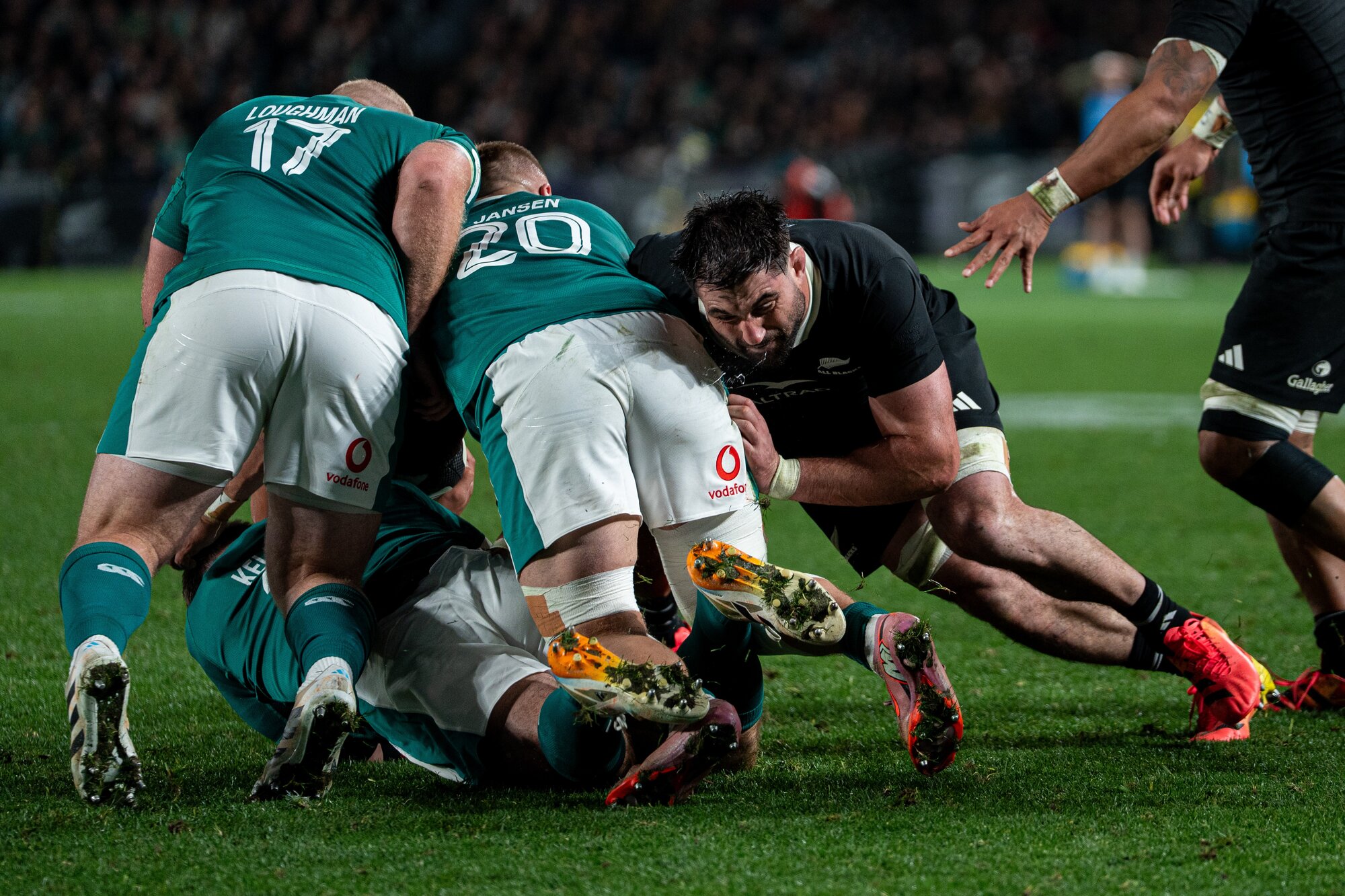 Luke Jacobson has been strong in the No 7 jersey for the All Blacks. Photo / Alyse Wright