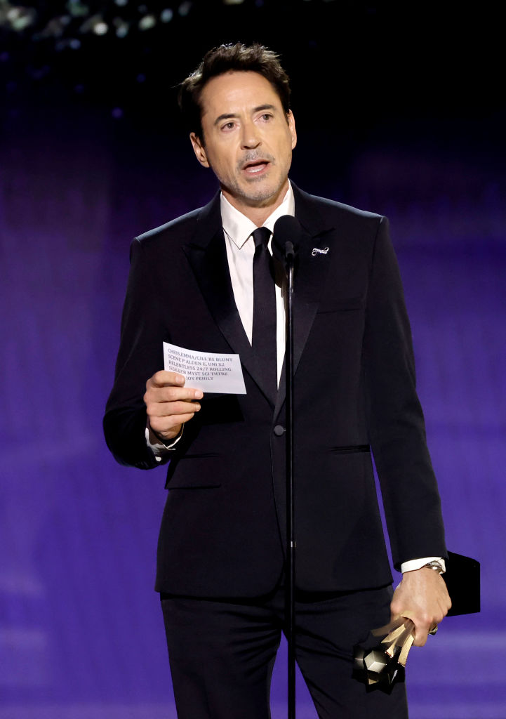 Robert Downey Jr. won Best Supporting Actor for his role as Rear Admiral Lewis Strauss. Photo / Getty Images