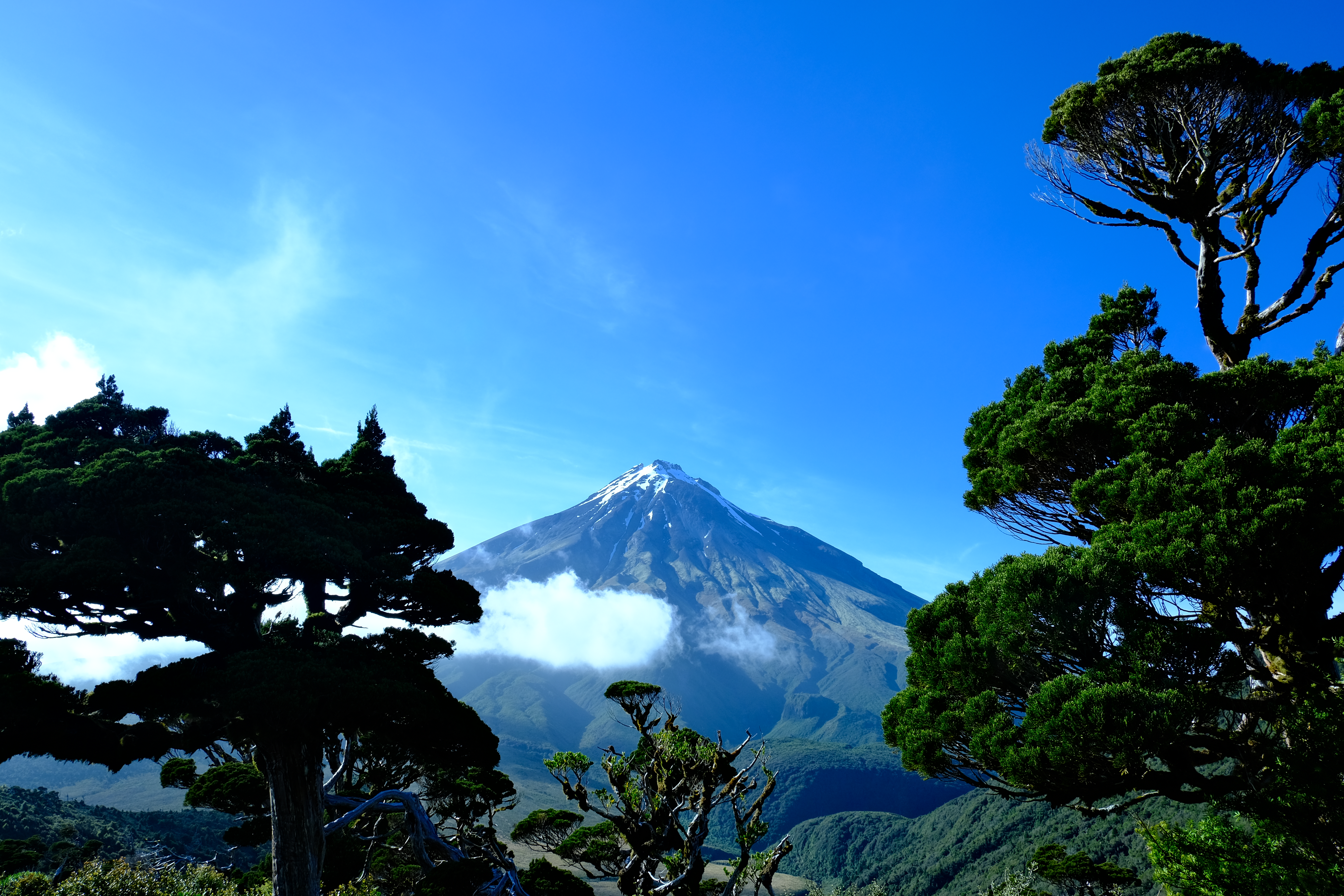 Taranaki Maunga in full view from the Pouākai Crossing. Photo / Tsewang Nuru Sherpa