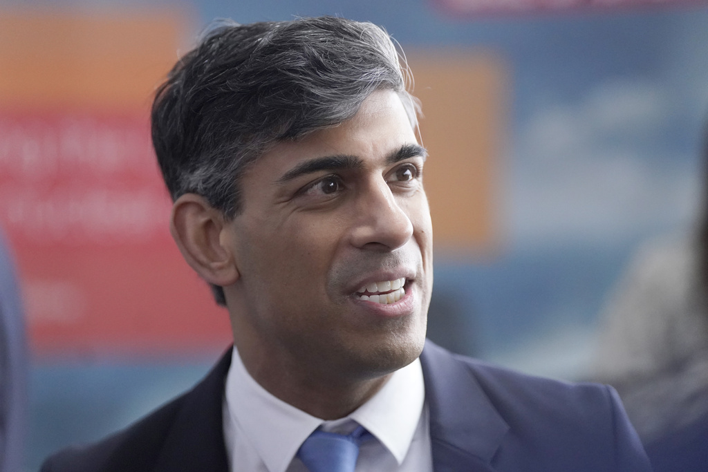 Britain's Prime Minister Rishi Sunak says 'China is behaving in an increasingly assertive way abroad'. Photo / AP
