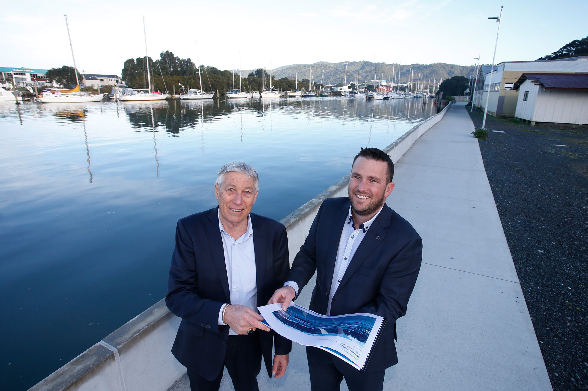 Northland Development Corporation's Barry Trass (left) is delighted WDC has agreed to further progress the conference centre project.
Photo / Michael Cunningham