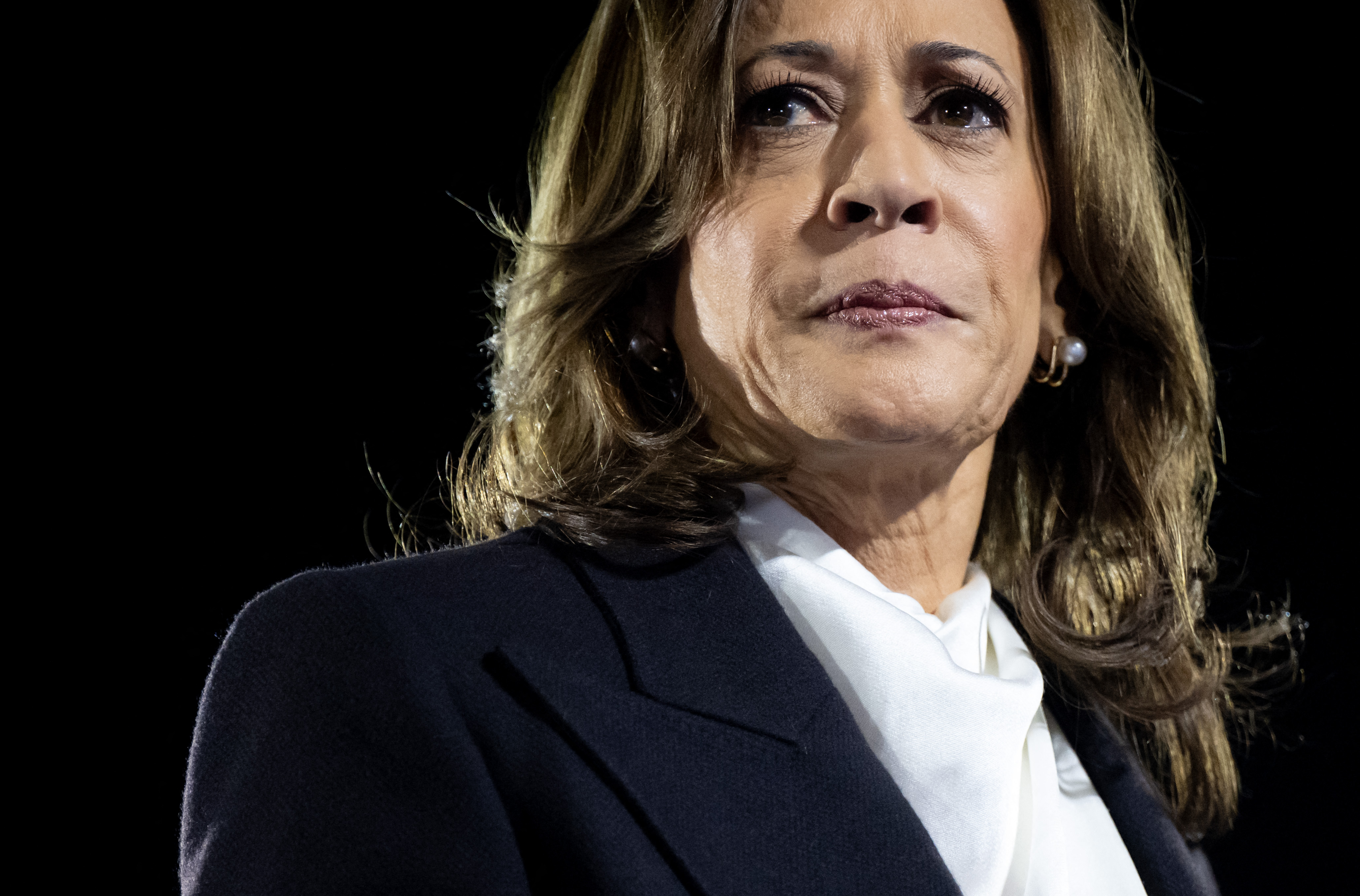 Kamala Harris has distanced herself from comments by President Joe Biden that appeared to label Trump supporters “garbage”. Photo / AFP