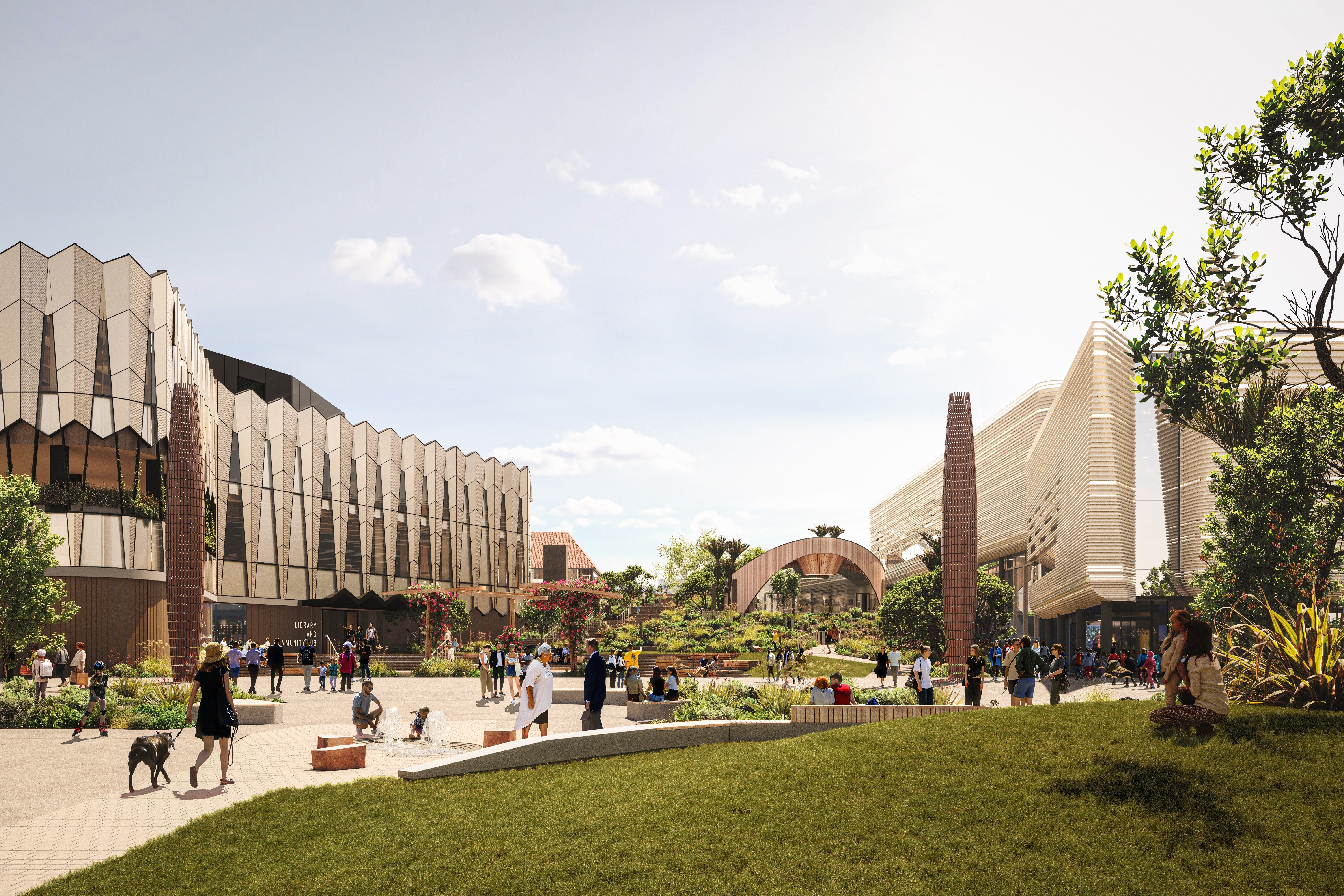An artist's impression of what Te Manawataki o Te Papa, Tauranga's future civic precinct, will look like. Photo / Supplied