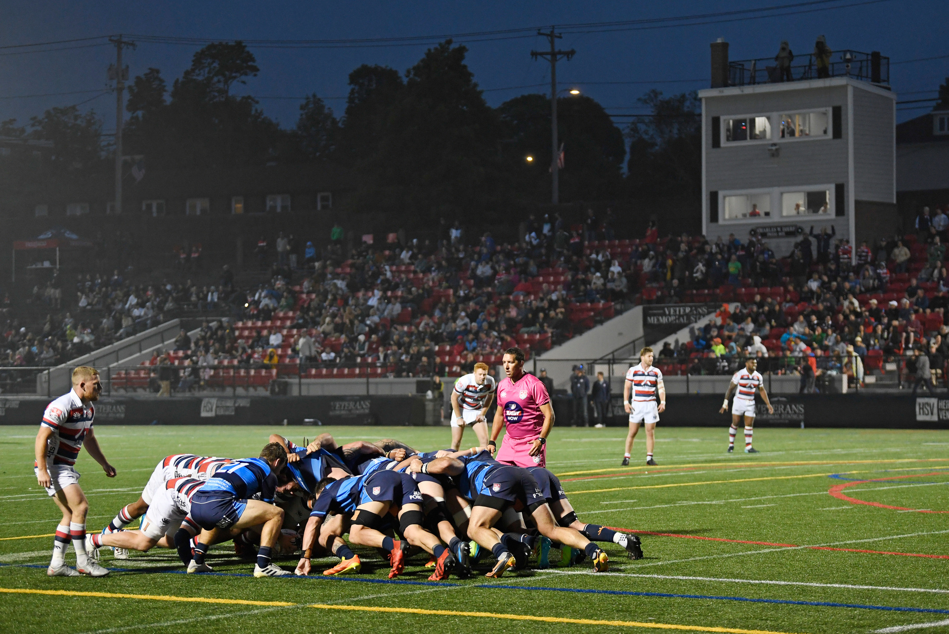 A Major League Rugby match between the New England Free Jacks and Rugby New York in Quincy, Massachusetts, in 2022. Photo / Getty Images